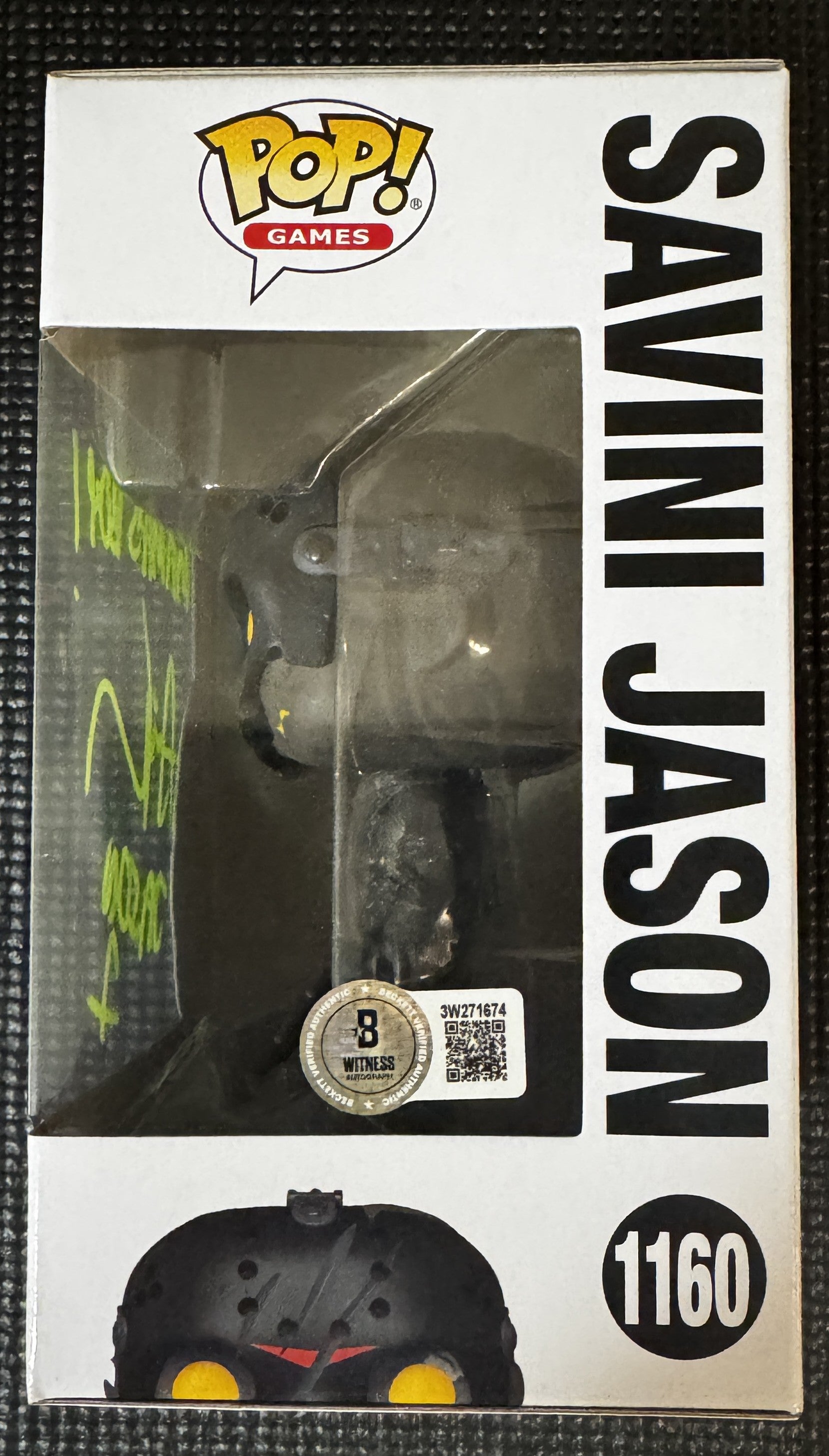 Jason Voorhees Savini Funko Pop Signed Ari Lehman w/  "Mamas Boy" - Beckett Witnessed