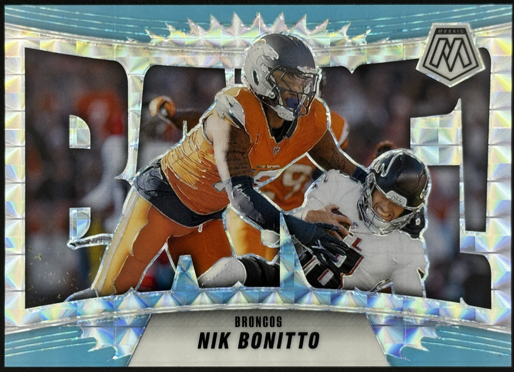2025 Panini Mosaic BANG! #5 Nik Bonitto – Complete 9-Card Parallel Rainbow Set