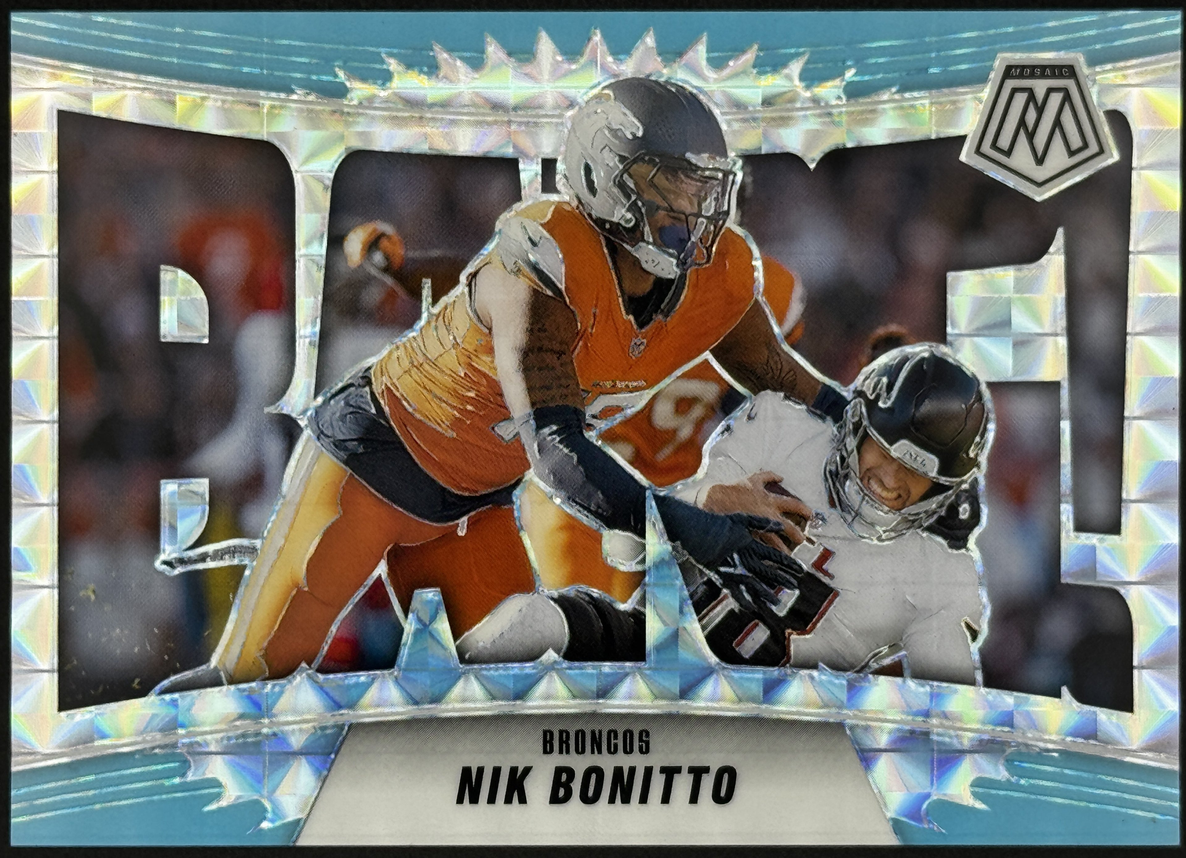 2025 Panini Mosaic BANG! #5 Nik Bonitto – Complete 9-Card Parallel Rainbow Set