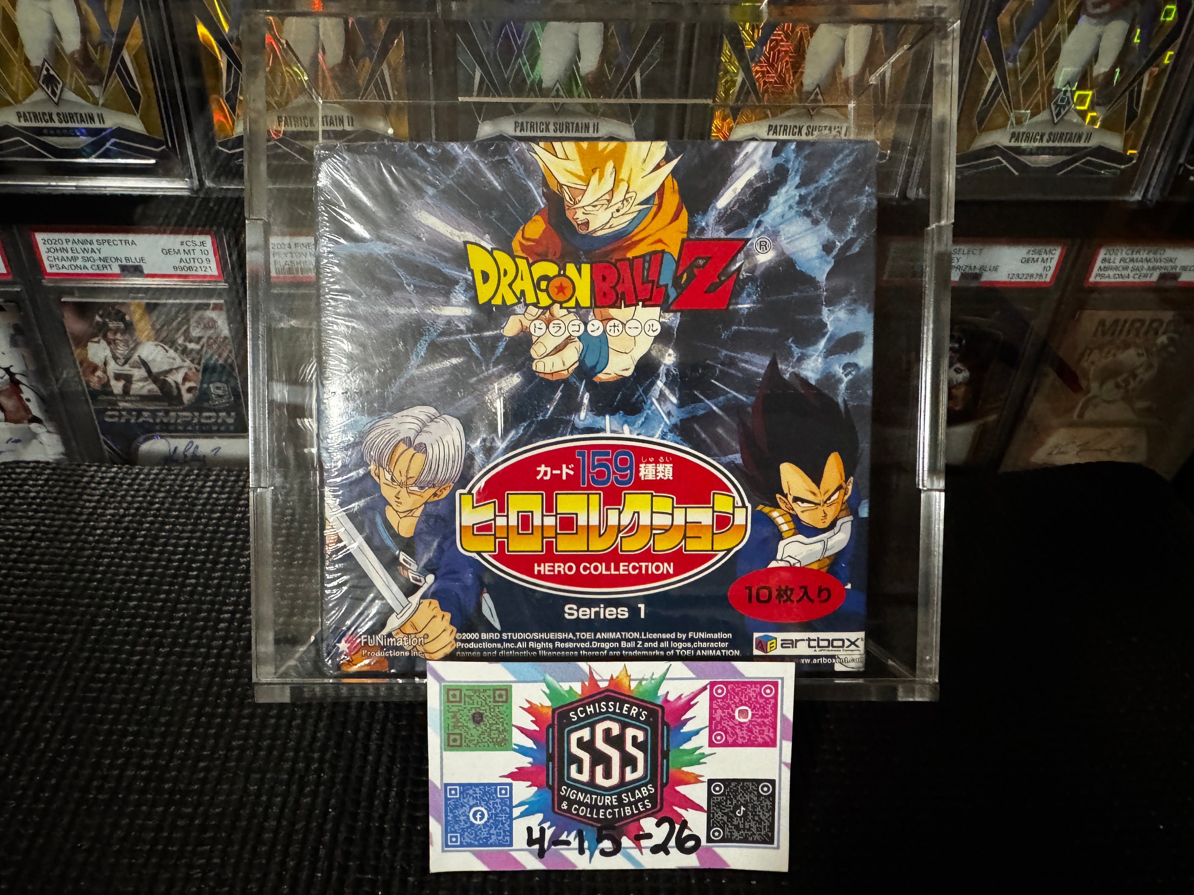 Artbox 2000 Dragon Ball Z Hero Collection Series 1 Sealed Box 159 Cards Japanese (With Protector)