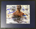 Friday the 13th Ari Lehman Autographed 8x10 Photo - "Jason Is Watching" Blue Ink, Lake W/ Blue Matting Beckett/W