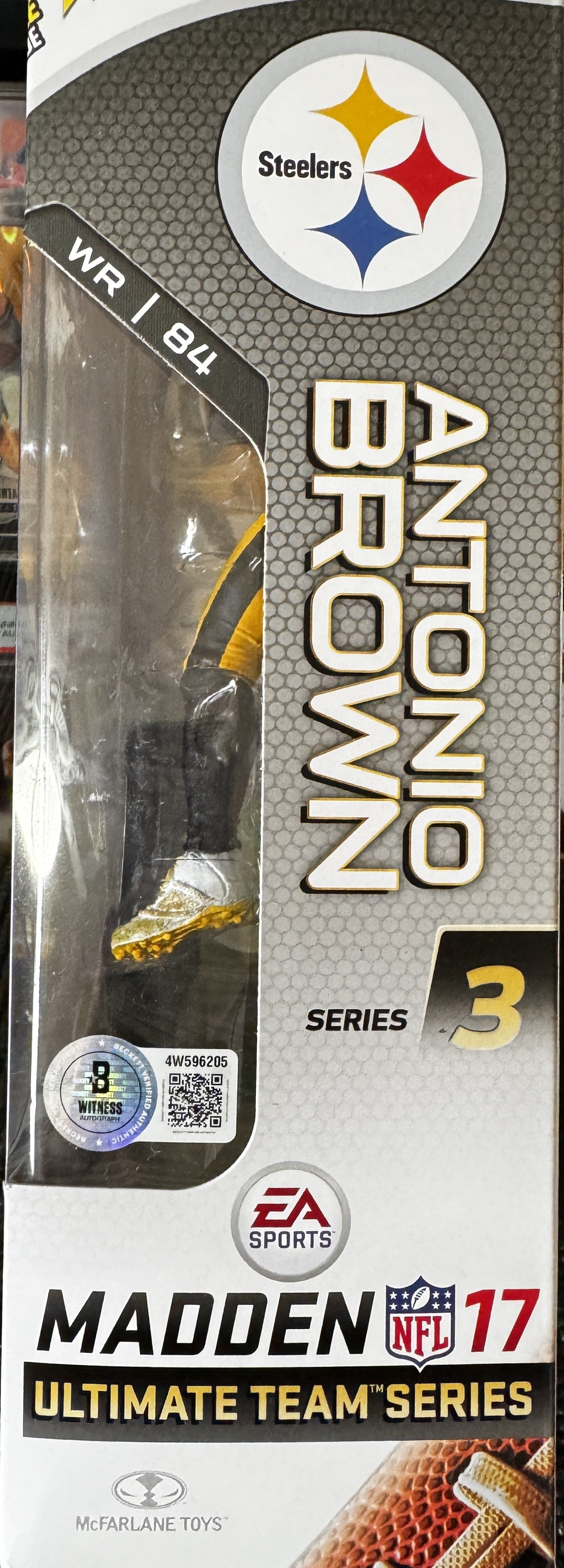Antonio Brown Pittsburgh Steelers Autographed Madden Action Figure Beckett-COA