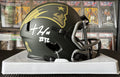 Treveyon Henderson Autographed Signed Salute to Service Patriots Mini Helmet SWAU Witnessed