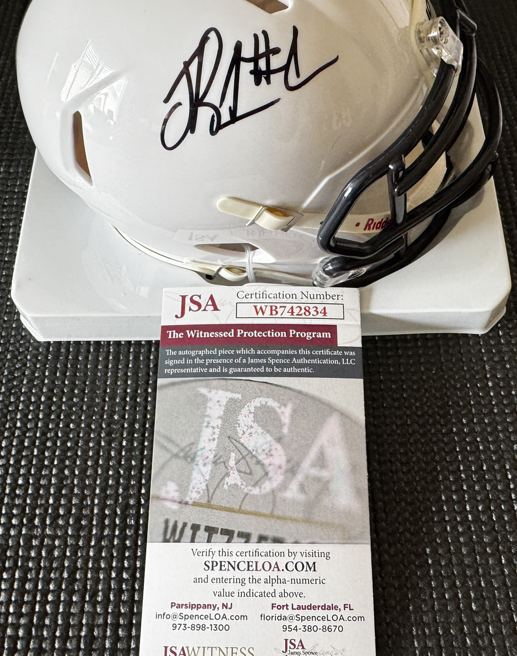 Jaylen Reed Signed Penn State Lions Speed Mini Helmet (Houston Texans) JSA COA