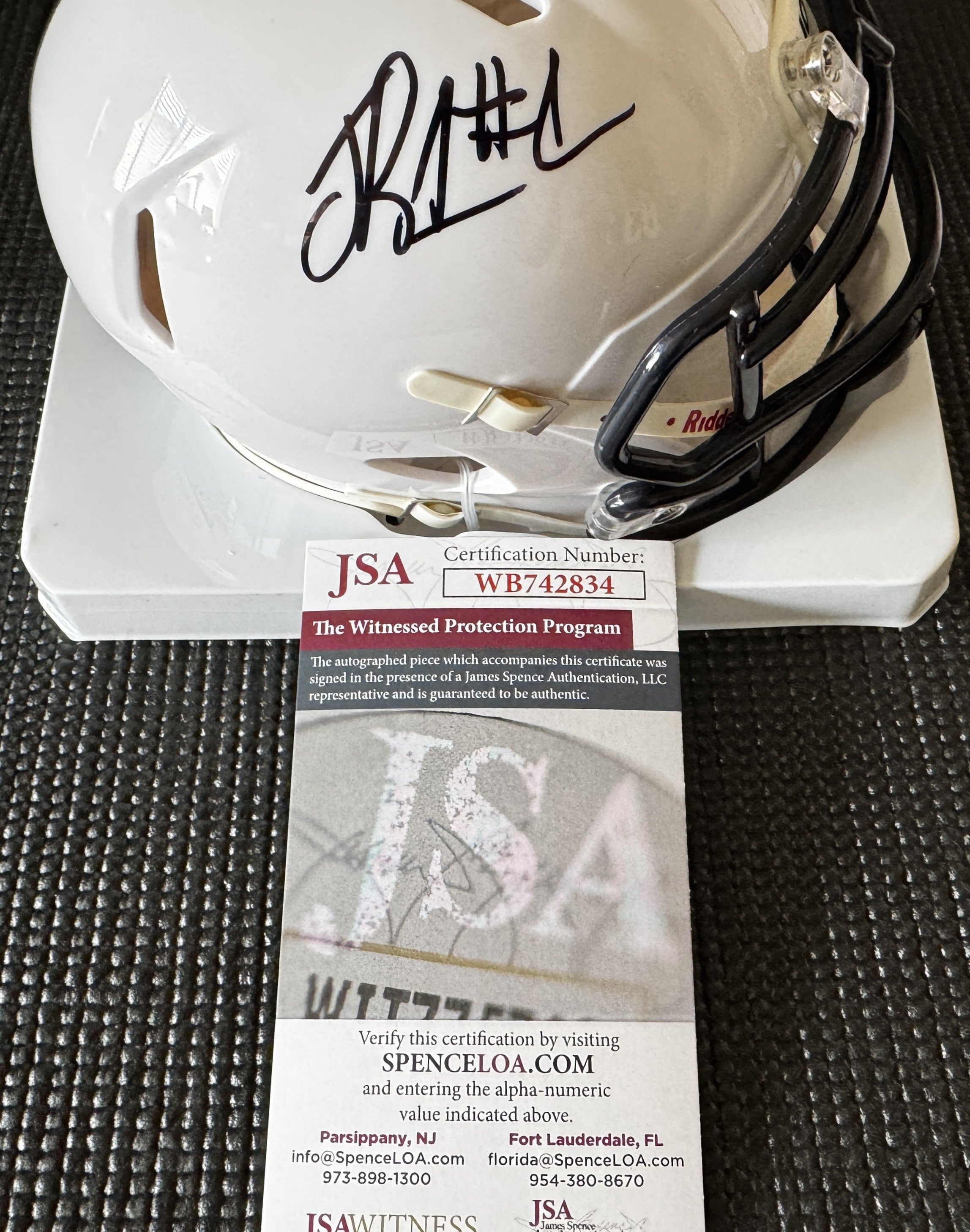 Jaylen Reed Signed Penn State Lions Speed Mini Helmet (Houston Texans) JSA COA