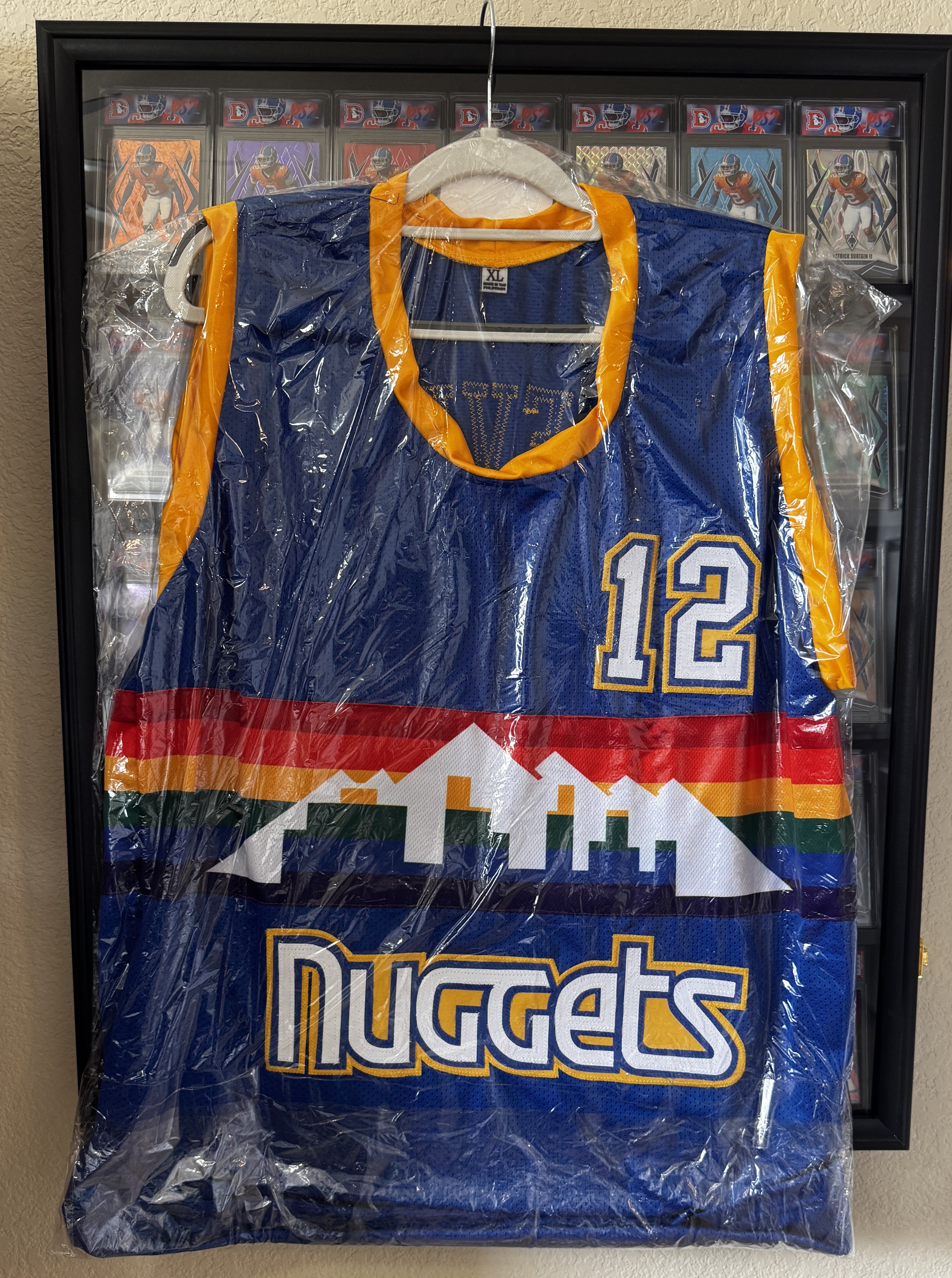 Fat Lever Autographed XL Denver Player Rainbow Skyline Jersey For Framing – JSA/W