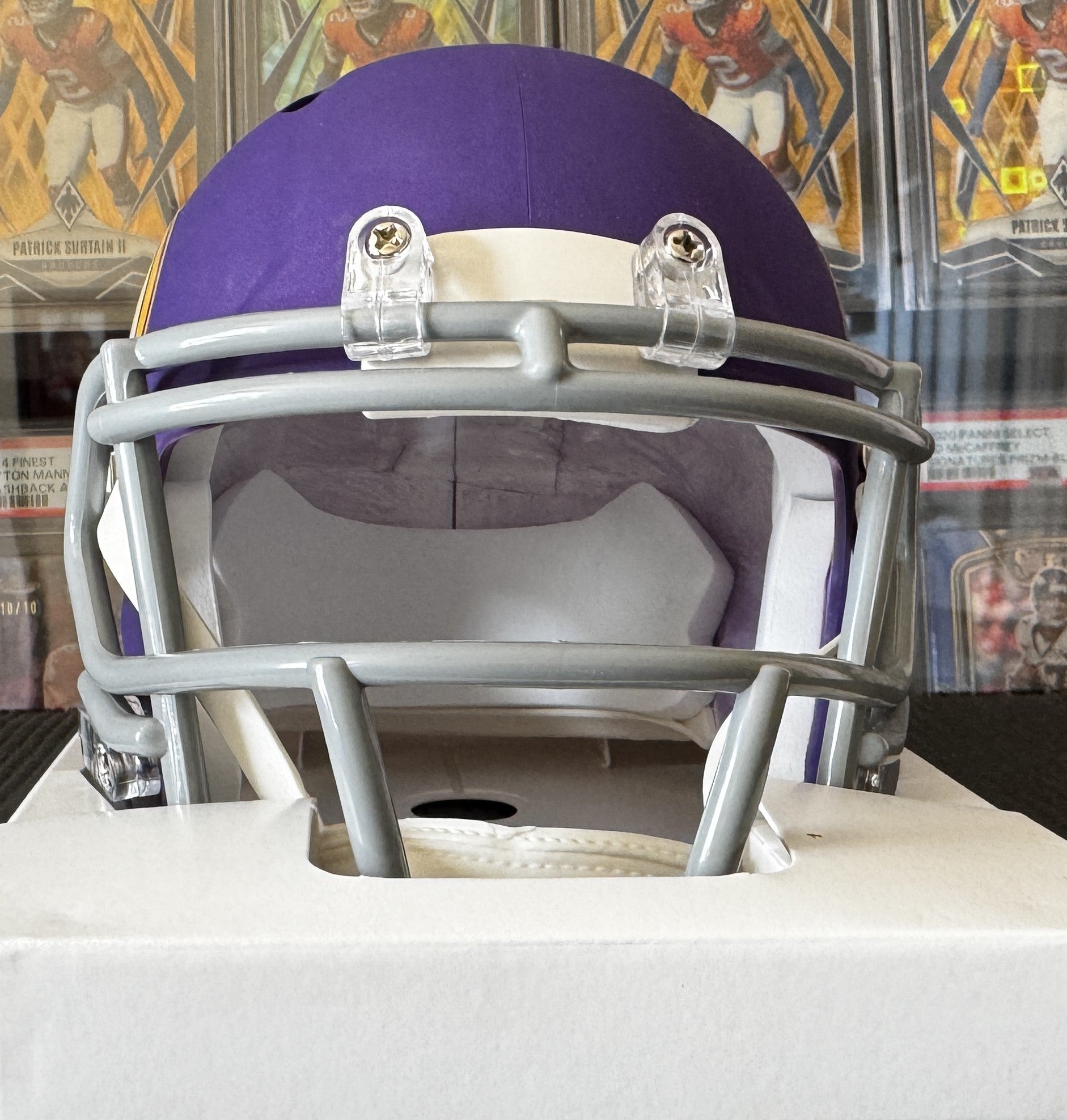 Adrian Peterson signed Minnesota Vikings mini helmet autographed auto JSA Witnessed