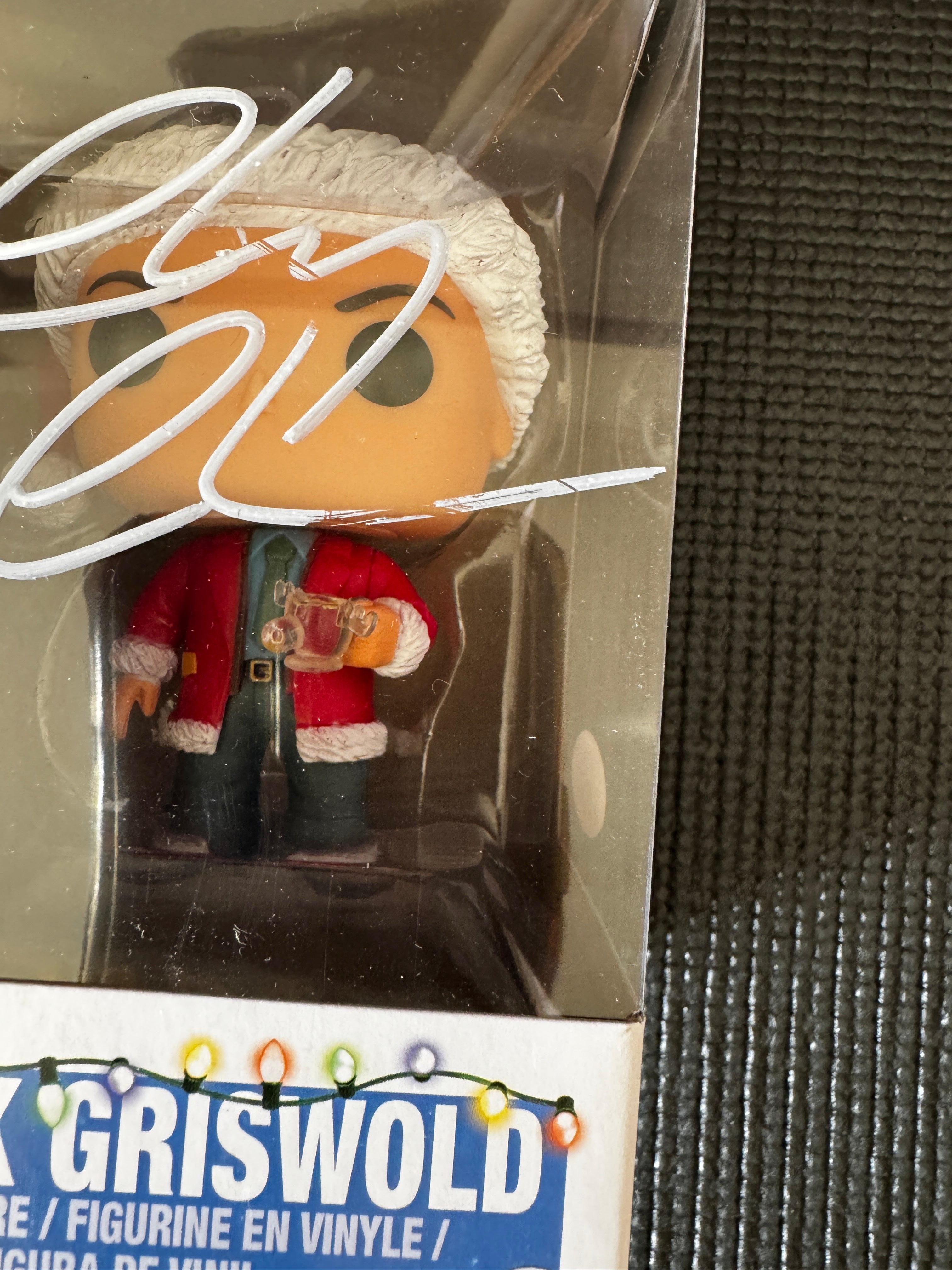 Chevy Chase Autographed Clark Griswold Bobble Head XMAS Vacation (Slight Box and Signature Damage)