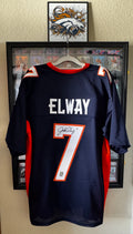John Elway Autographed XL Denver Player Jersey For Framing – Player Certification
