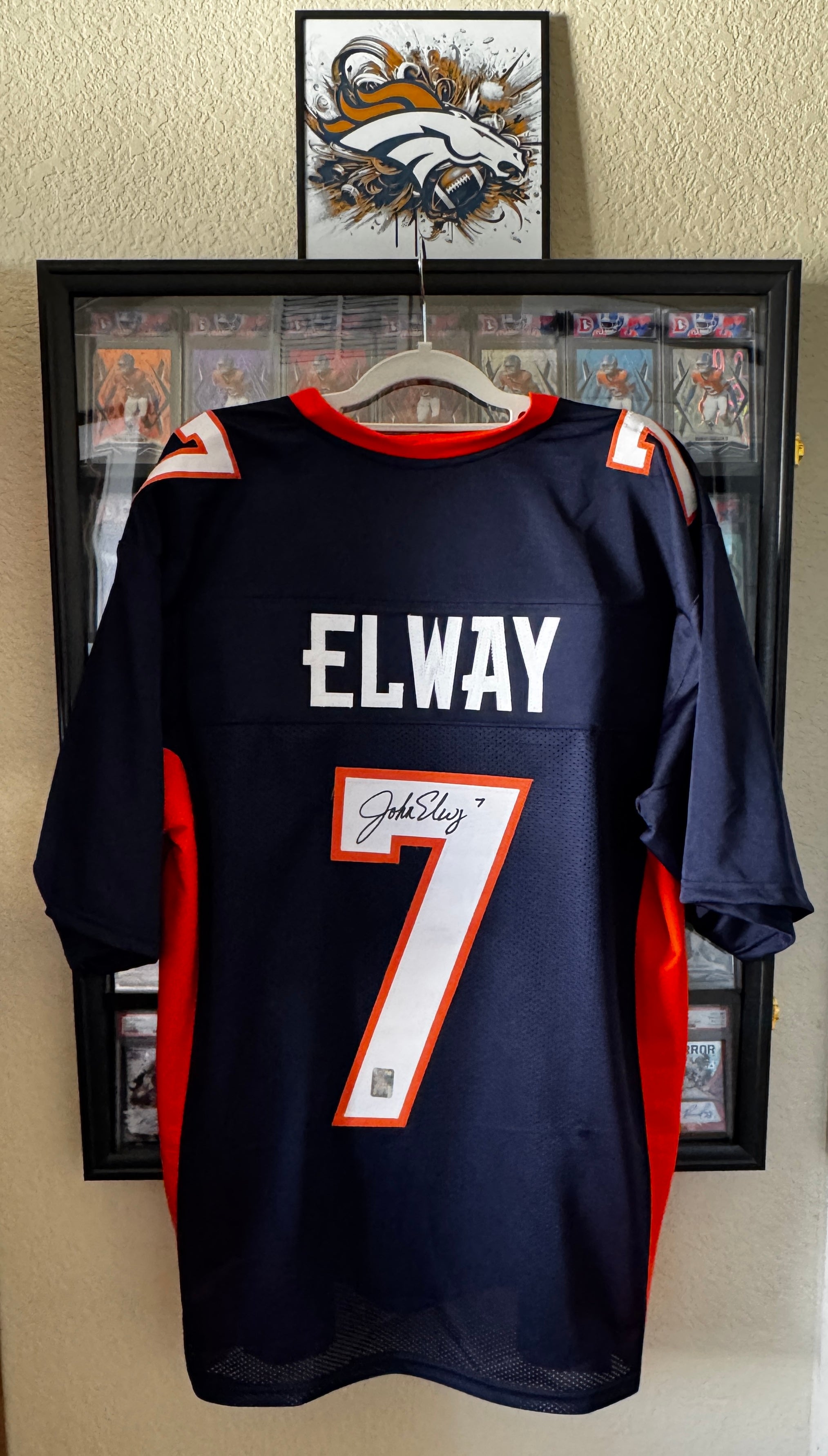 John Elway Autographed XL Denver Player Jersey For Framing – Player Certification