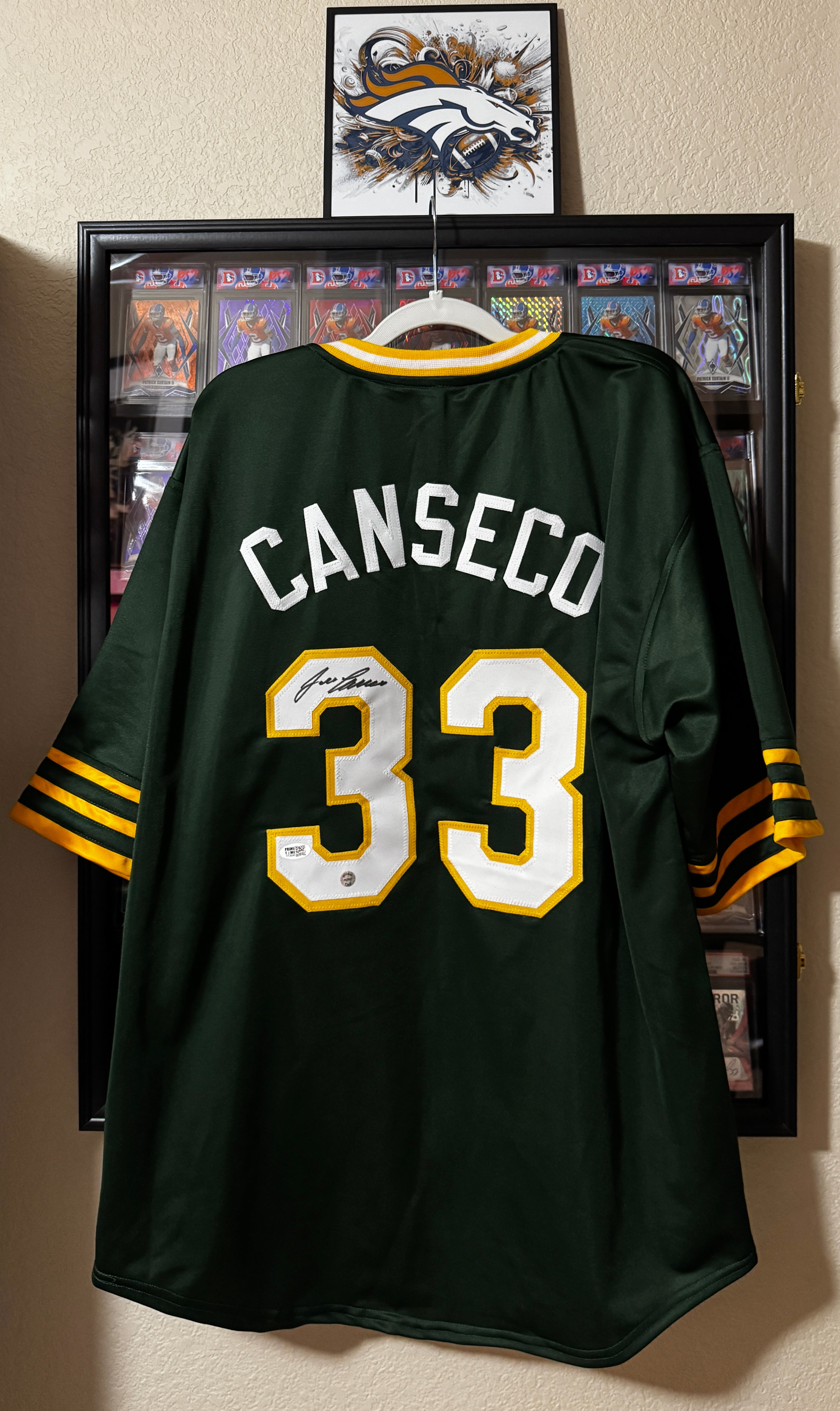 Jose Canseco Autographed XL Oakland Player Jersey #33 For Framing – JSA/W