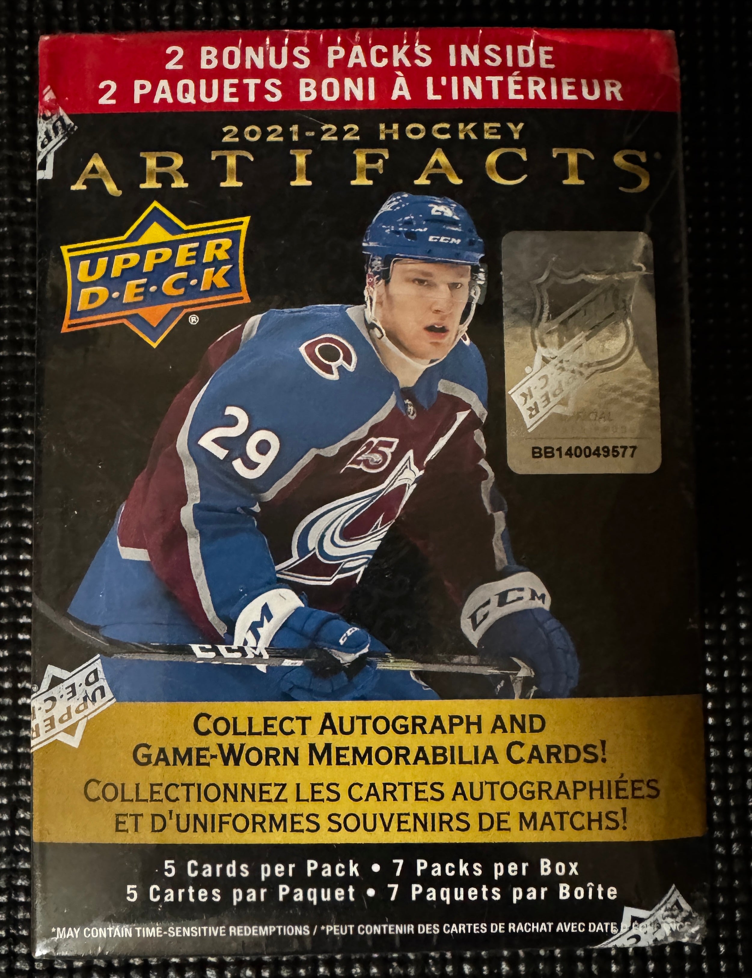 2021-22 Upper Deck Artifacts Hockey Blaster Box