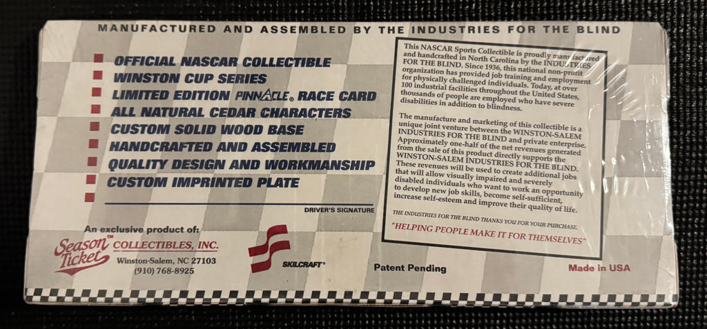 Season Ticket Collectibles, the Industry For the Blind, Wood Desk Card Holder (Random Racer)