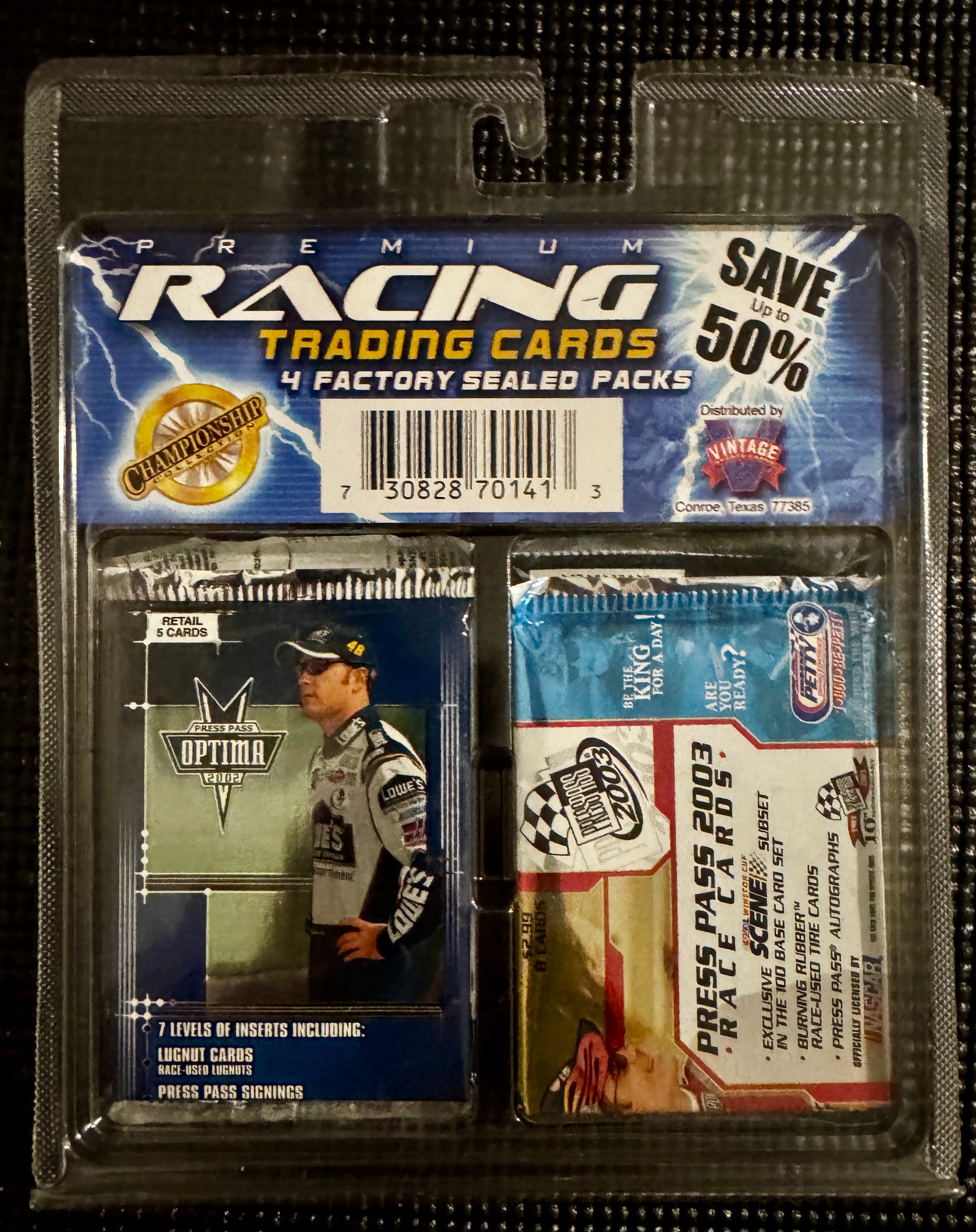 2000-2005 Nascar Blister of Mixed Old Packs (4 packs)