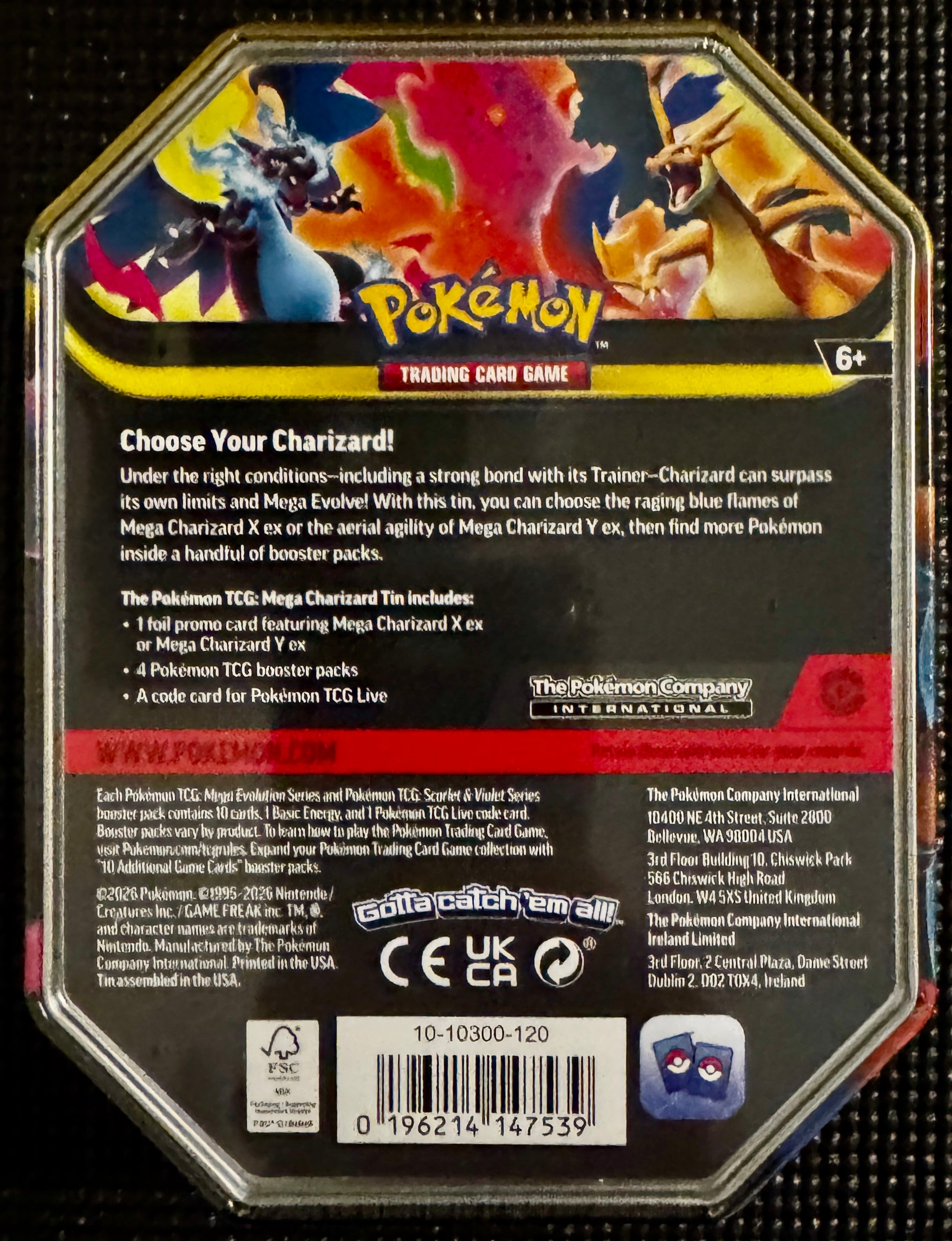 Pokémon TCG: Mega Charizard Tin (Mega Charizard Y) - Miscellaneous Cards & Products (MCAP)