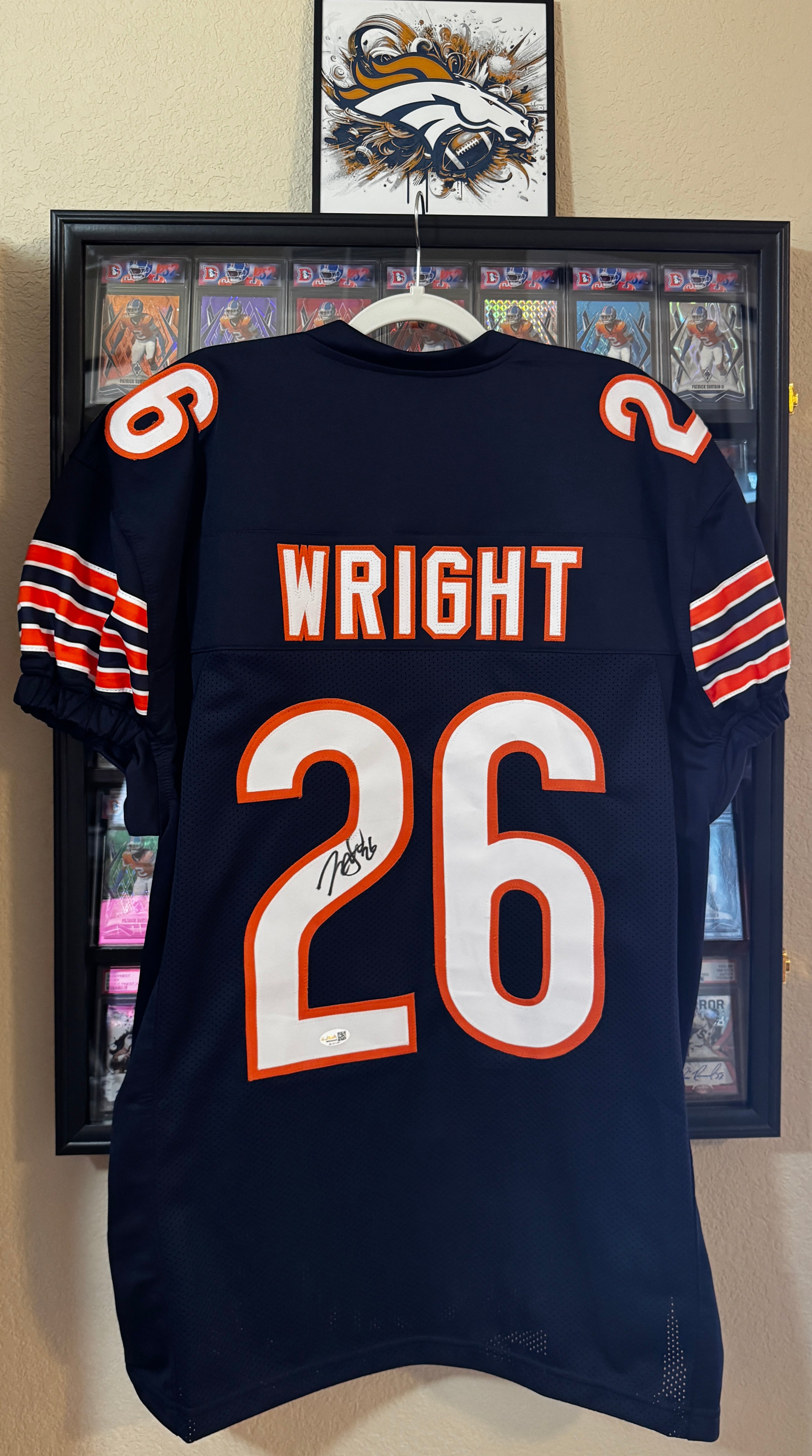 Nashon Wright Autographed XL Chicago Player Jersey For Framing – JSA/W
