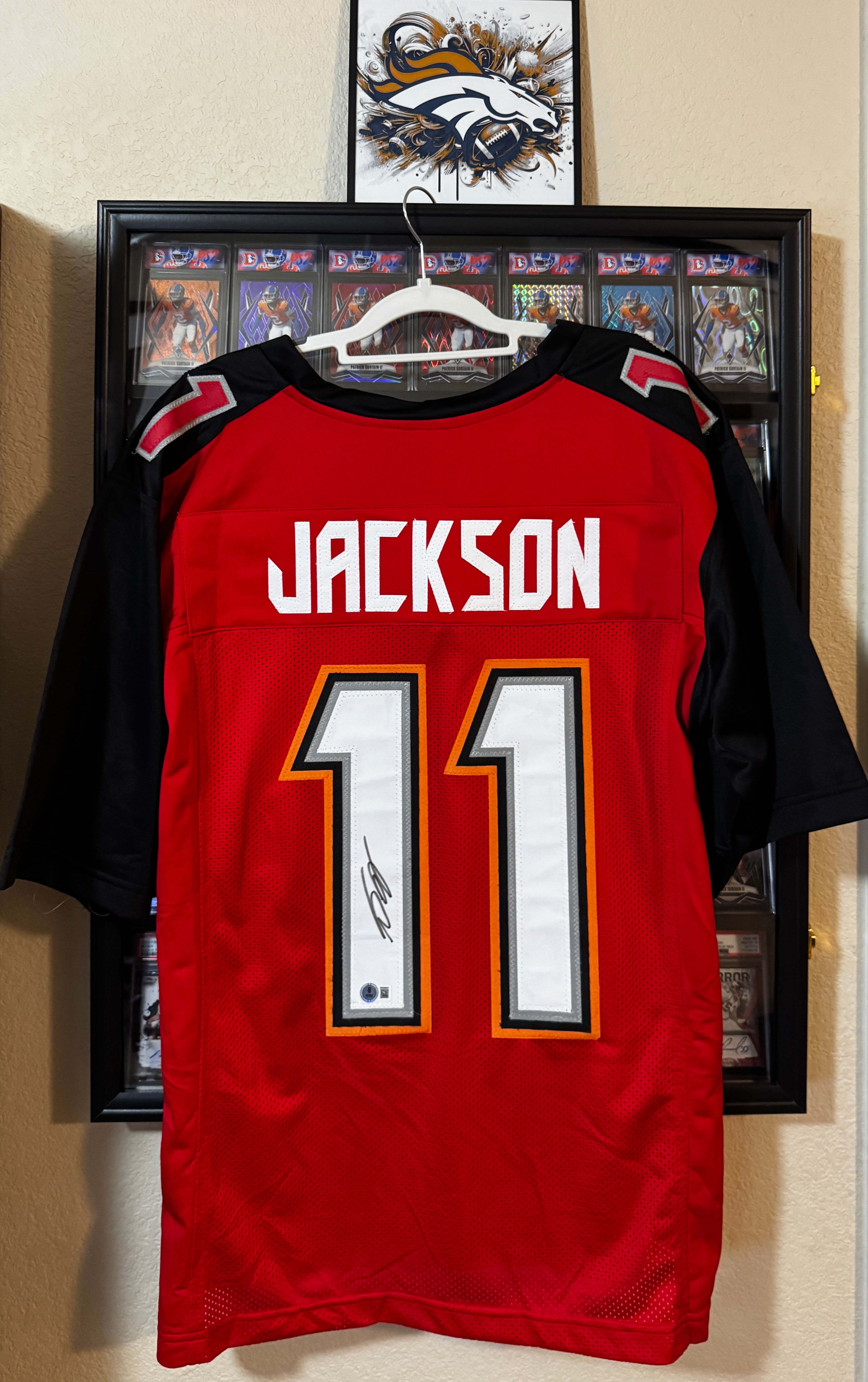 DeSean Jackson Autographed XL Tampa Bay Player Jersey For Framing – Beckett/W