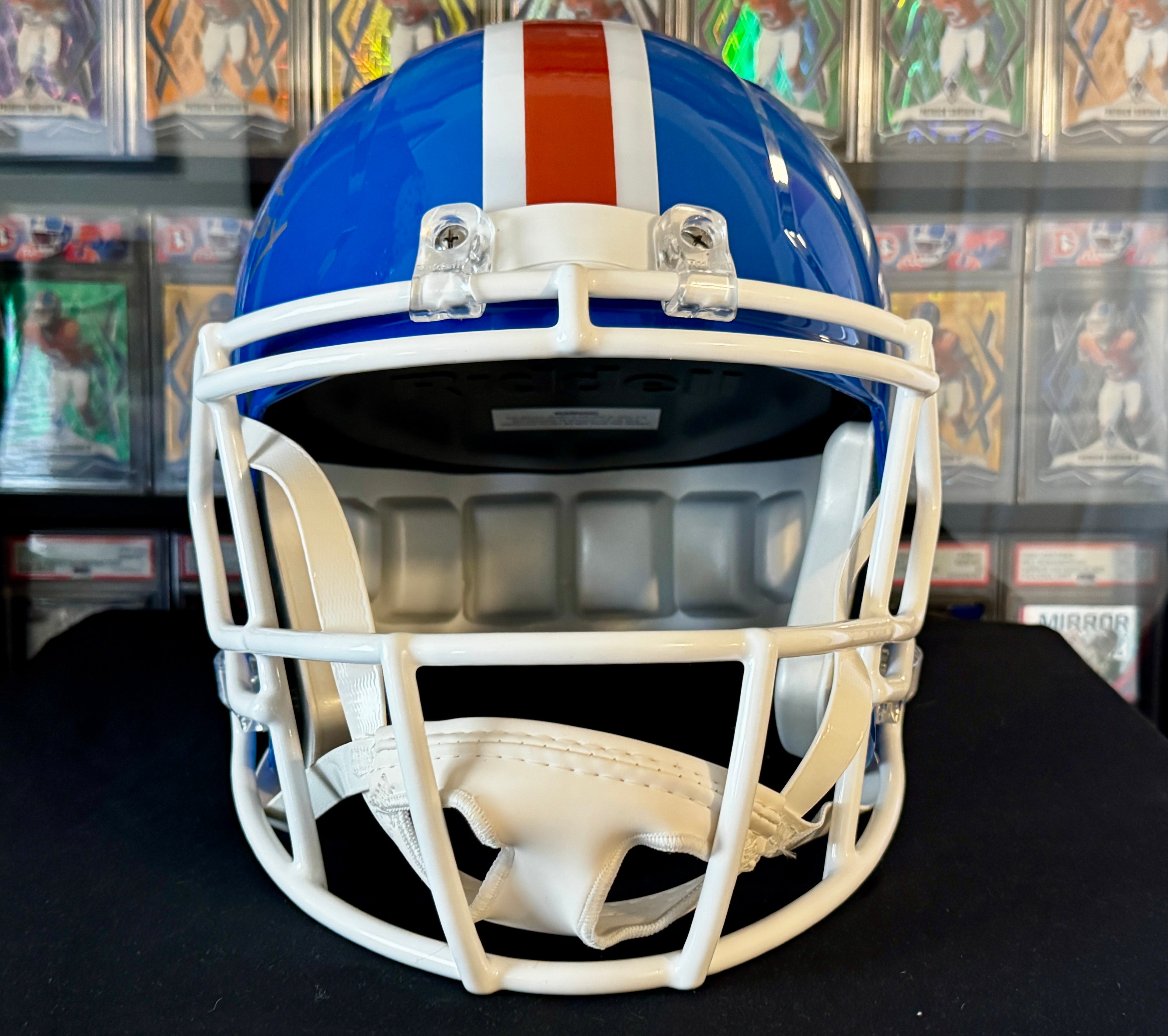 Clinton Portis Autographed & Inscribed "02 ROY" Denver Broncos Throwback Full-Size Helmet – Beckett/W