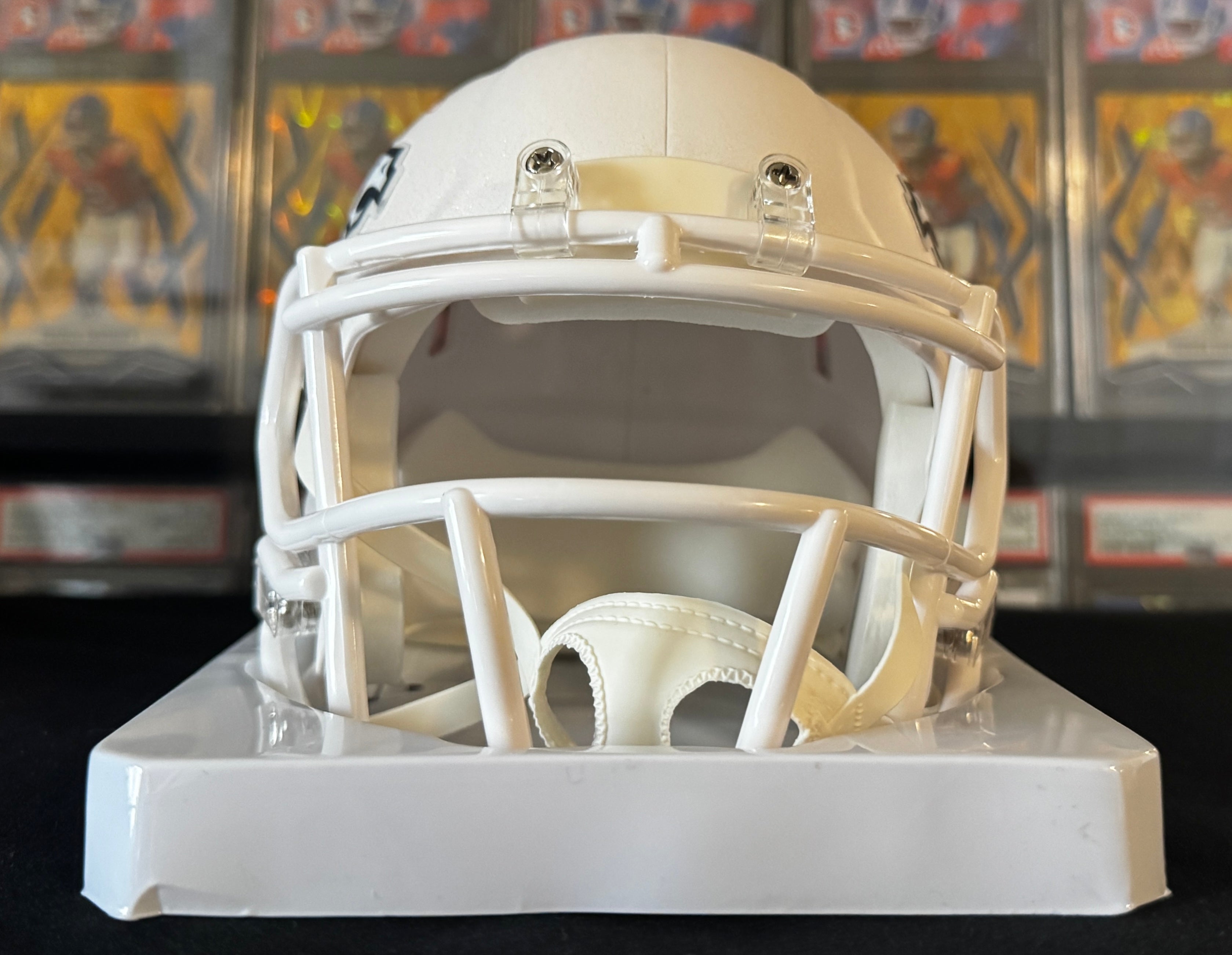 Clinton Portis Autographed Denver Broncos White Mini Helmet, Beckett Witnessed COA