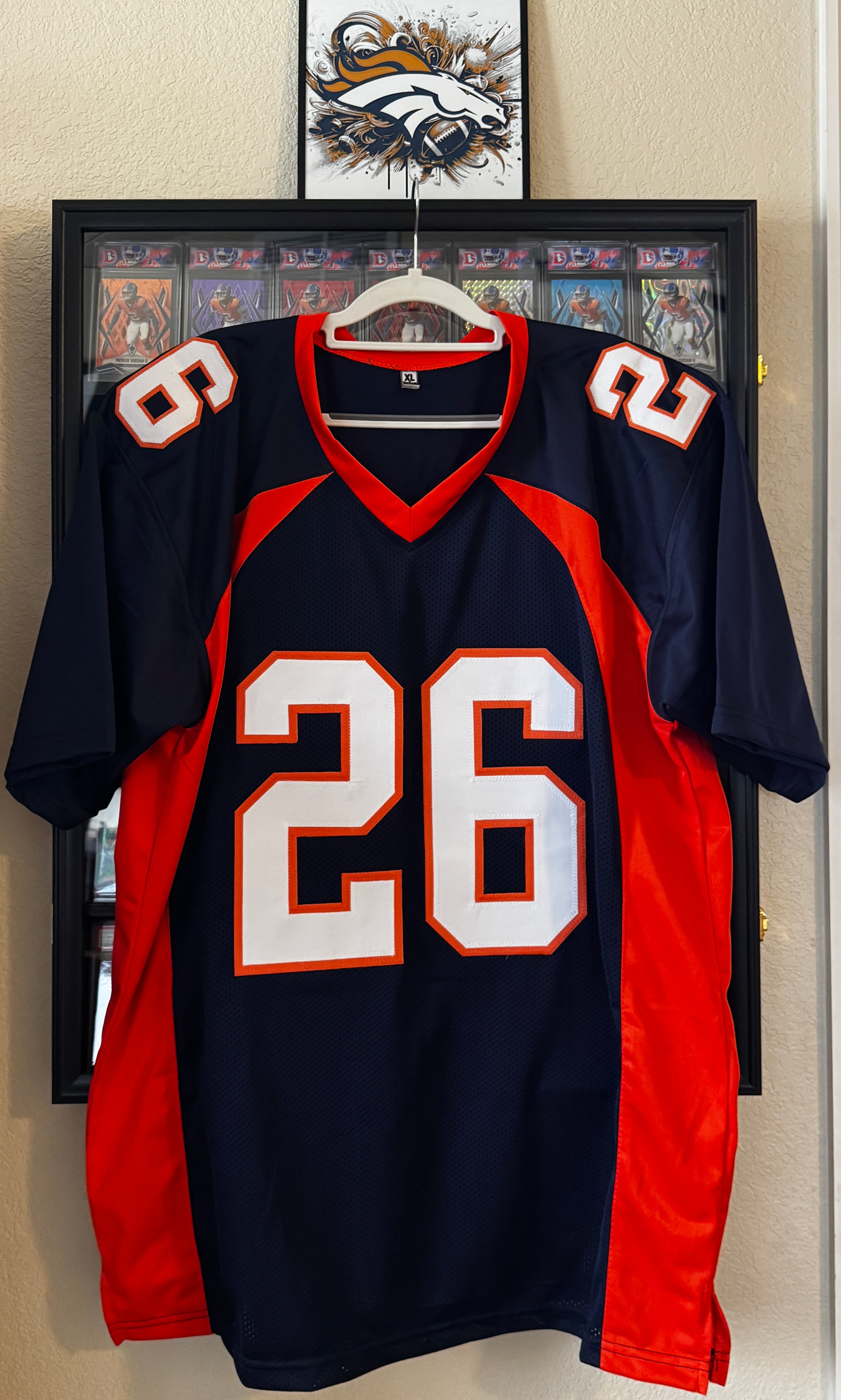 Clinton Portis Autographed XL Denver Player Jersey For Framing – Beckett/W