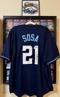 Sammy Sosa Autographed XL Chicago Player Wrigleyville Jersey For Framing – Beckett/W