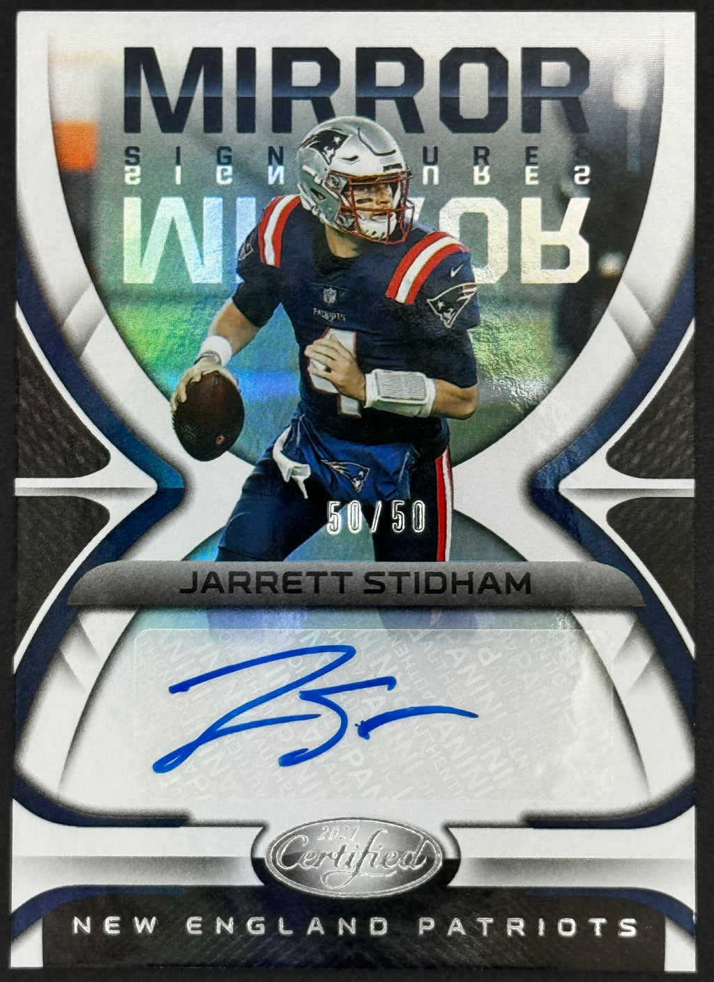 2021 Jarrett Stidham Certified Mirror Signatures Auto /50