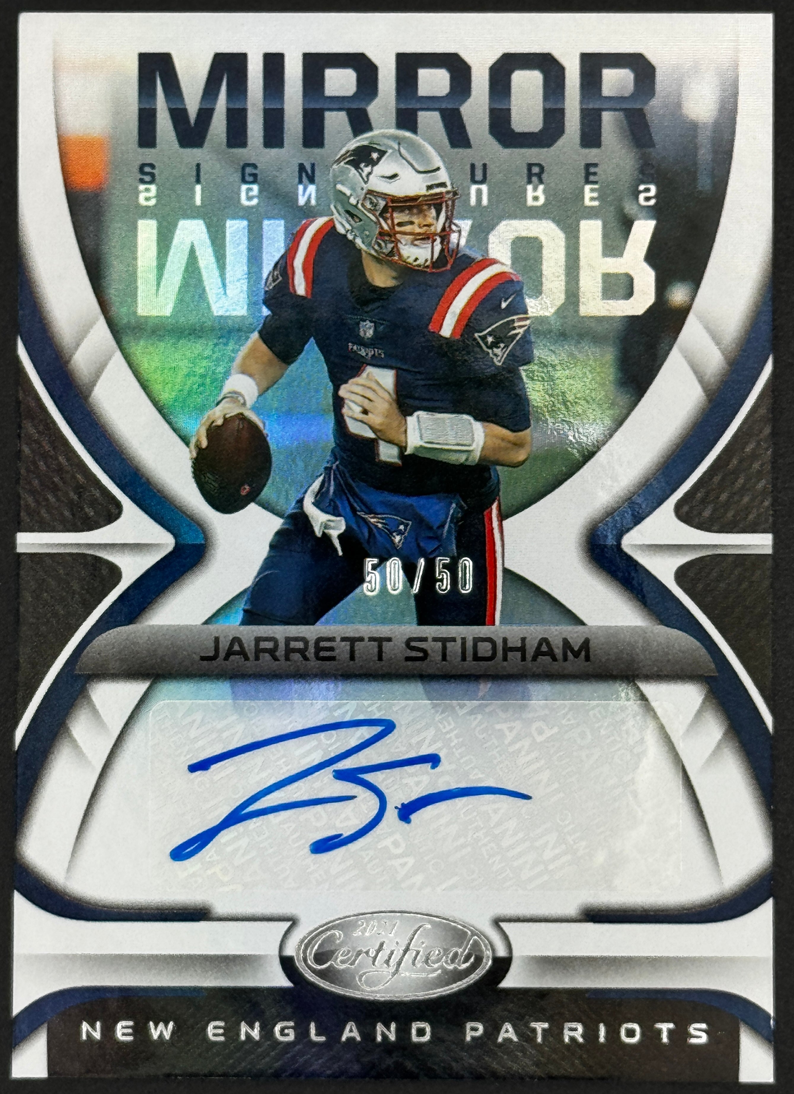 2021 Jarrett Stidham Certified Mirror Signatures Auto /50