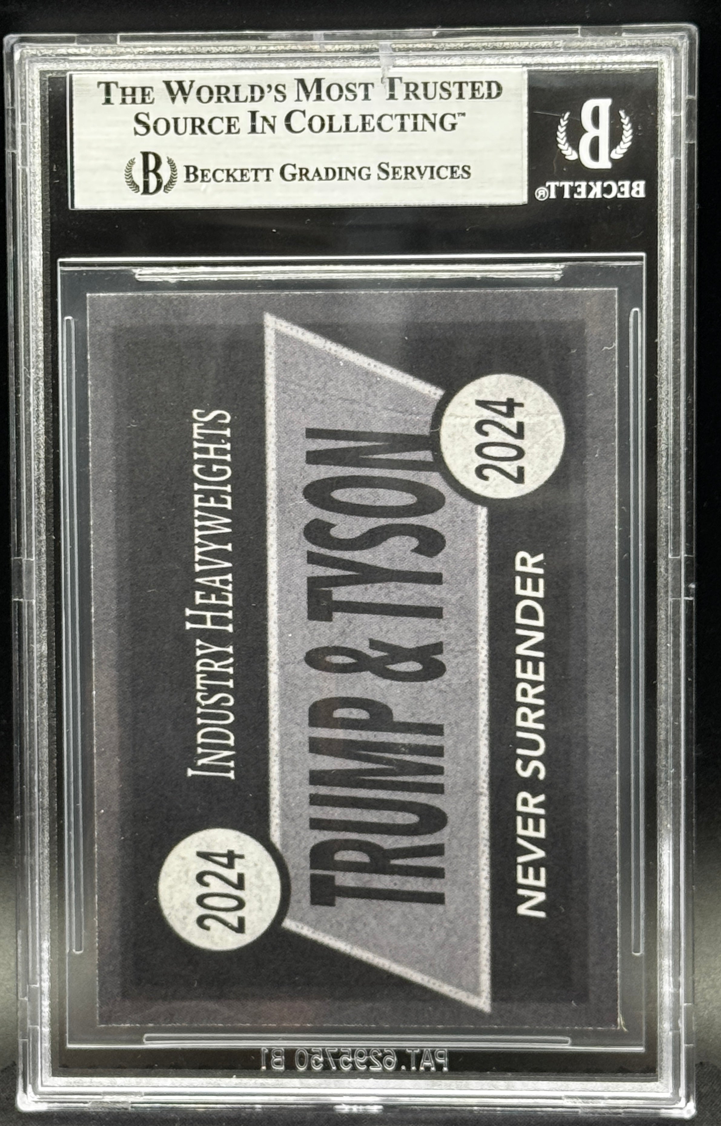 2024 Mike Tyson Autographed "On Top of the World" Trump & Tyson Card – Fitterman Sports / Beckett