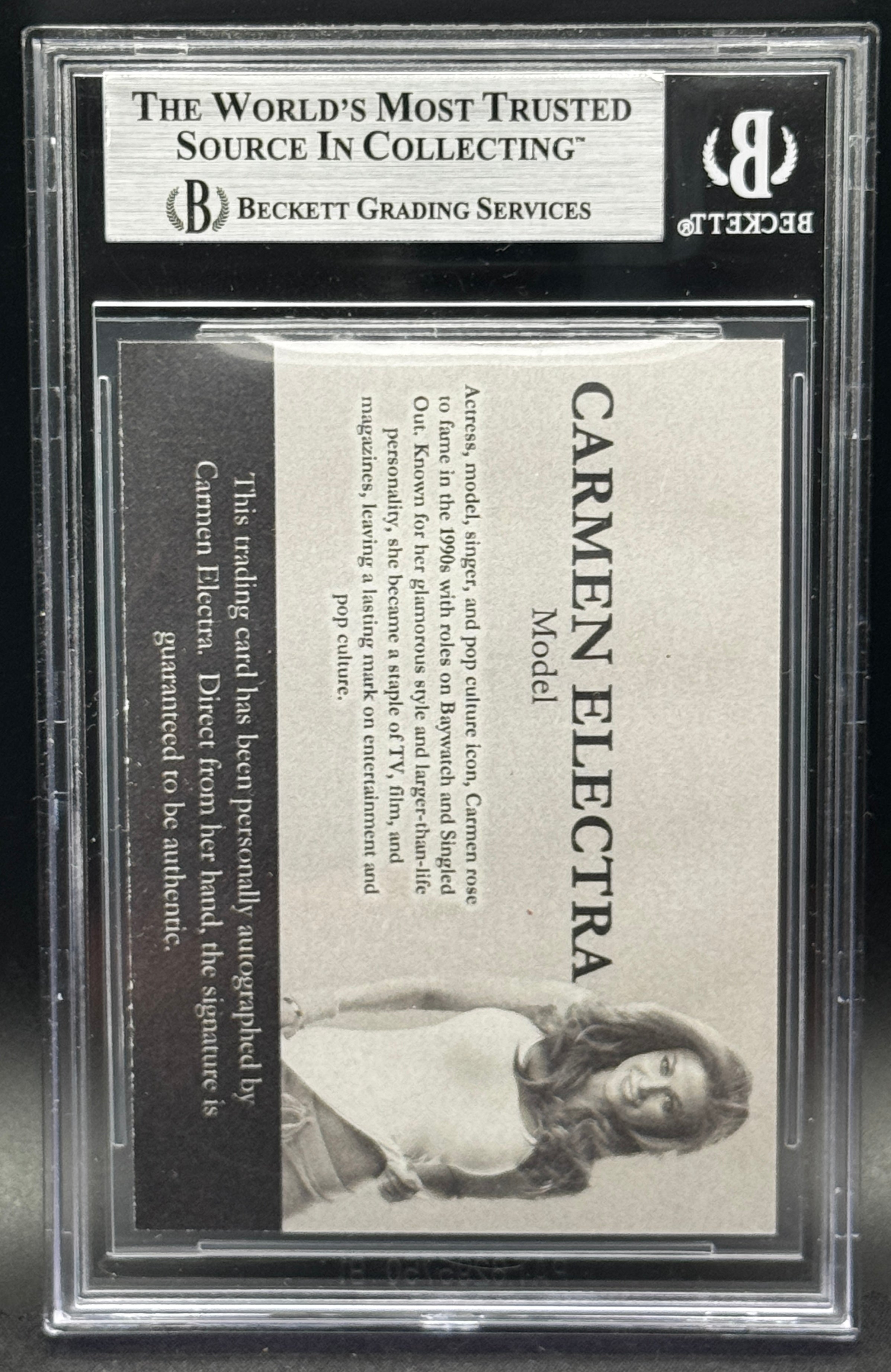 Carmen Electra Autographed Custom Trading Card – Beckett Authenticated