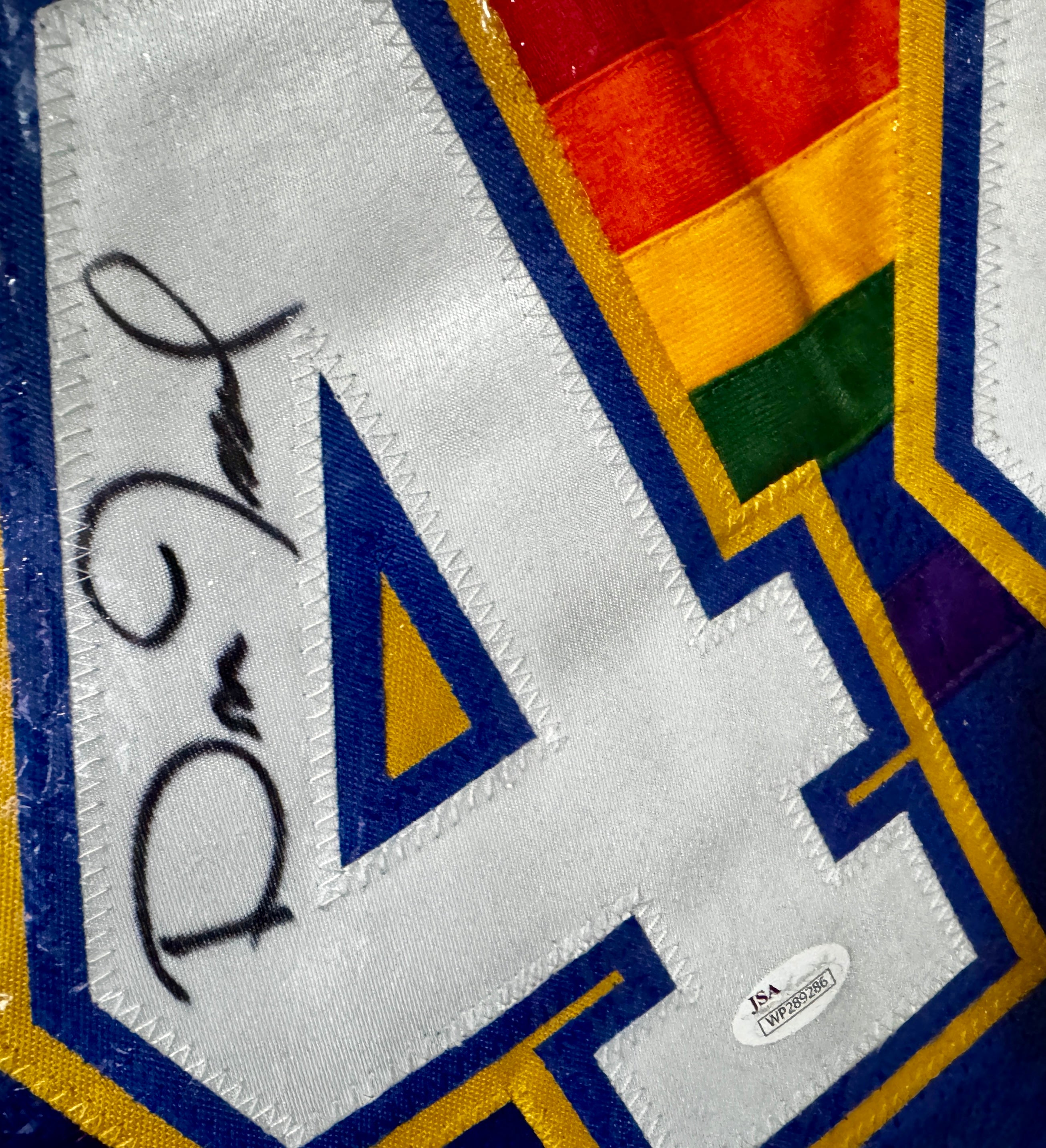 Dan Issel Autographed XL Denver Player Jersey #44 Blue Rainbow For Framing – JSA/W