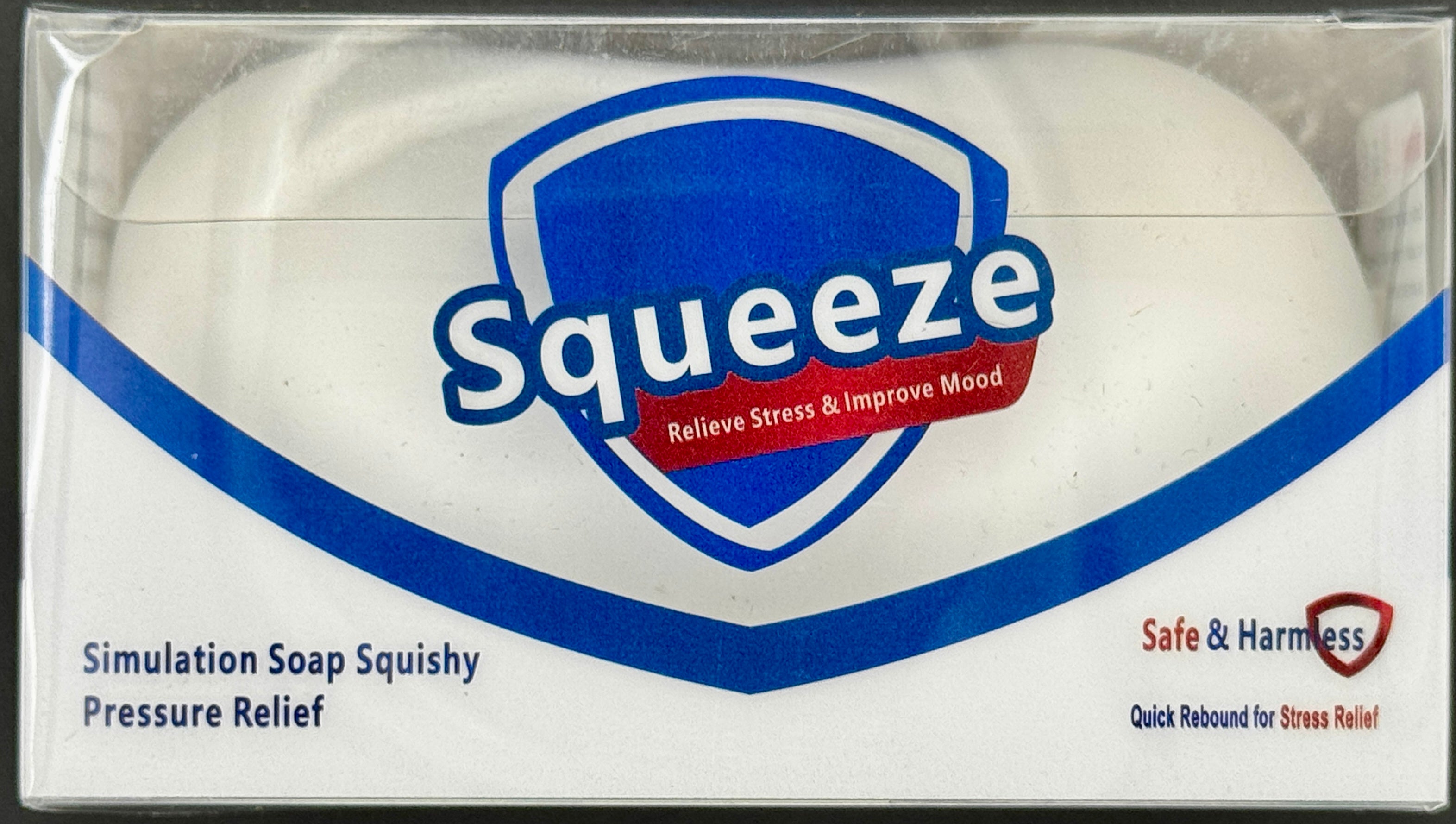 ASMR Squeeze Simulation Soap Squishy -Stress Ball (White)