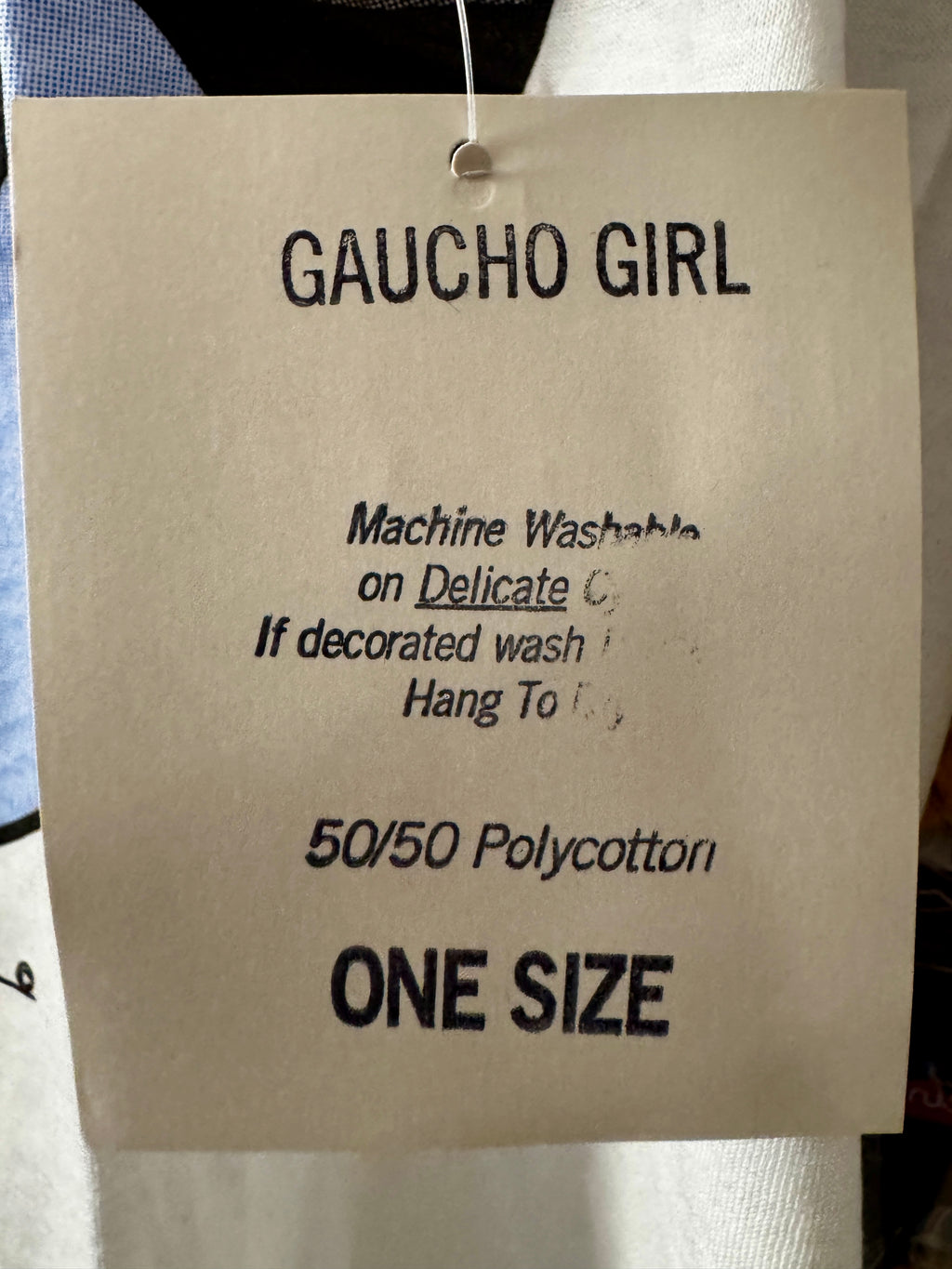 1989 Single Stich Carol Joseph Shirt Gaucho Girl (New) (NOS) Vintage