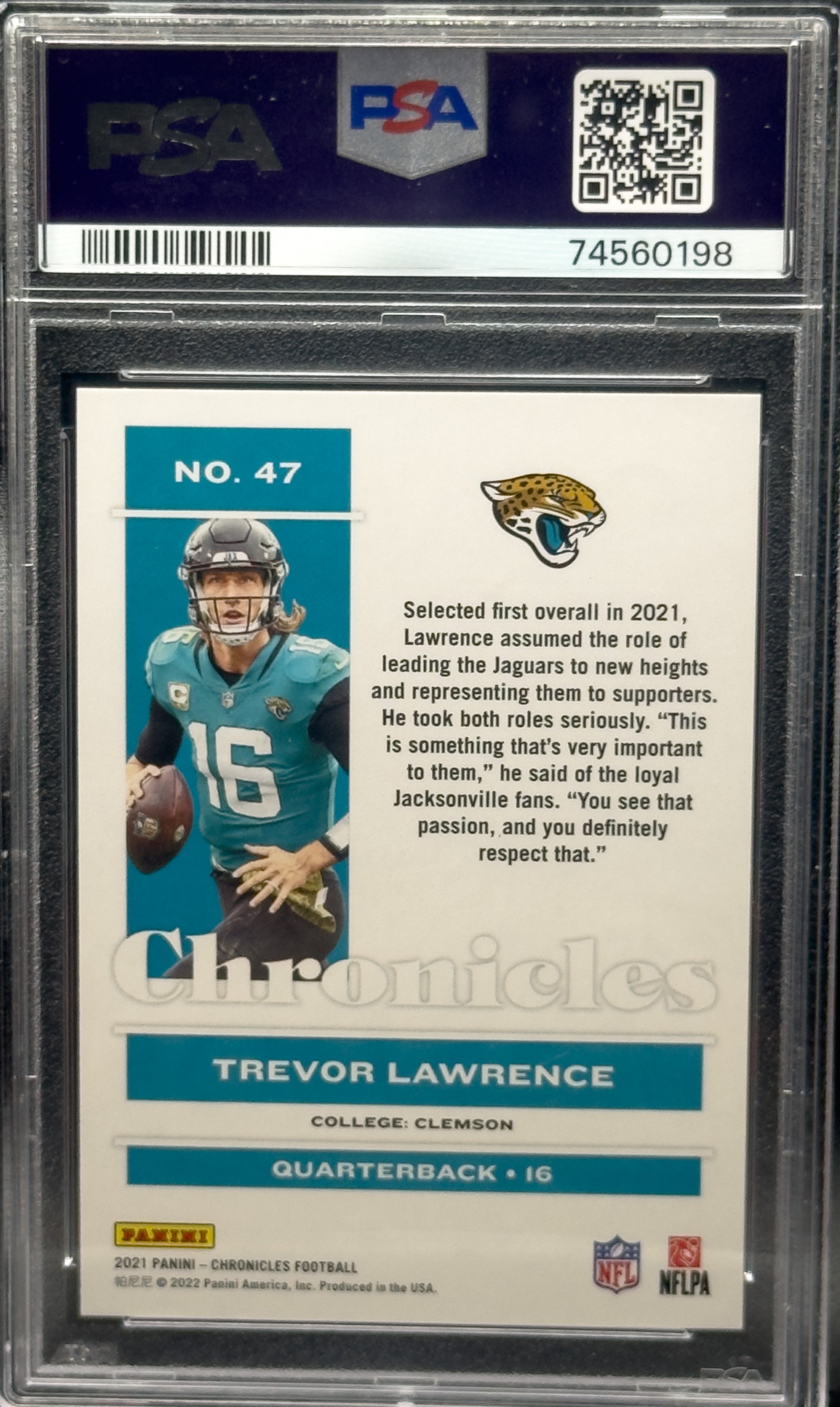 2021 Panini Chronicles - Trevor Lawrence #47 (RC)
