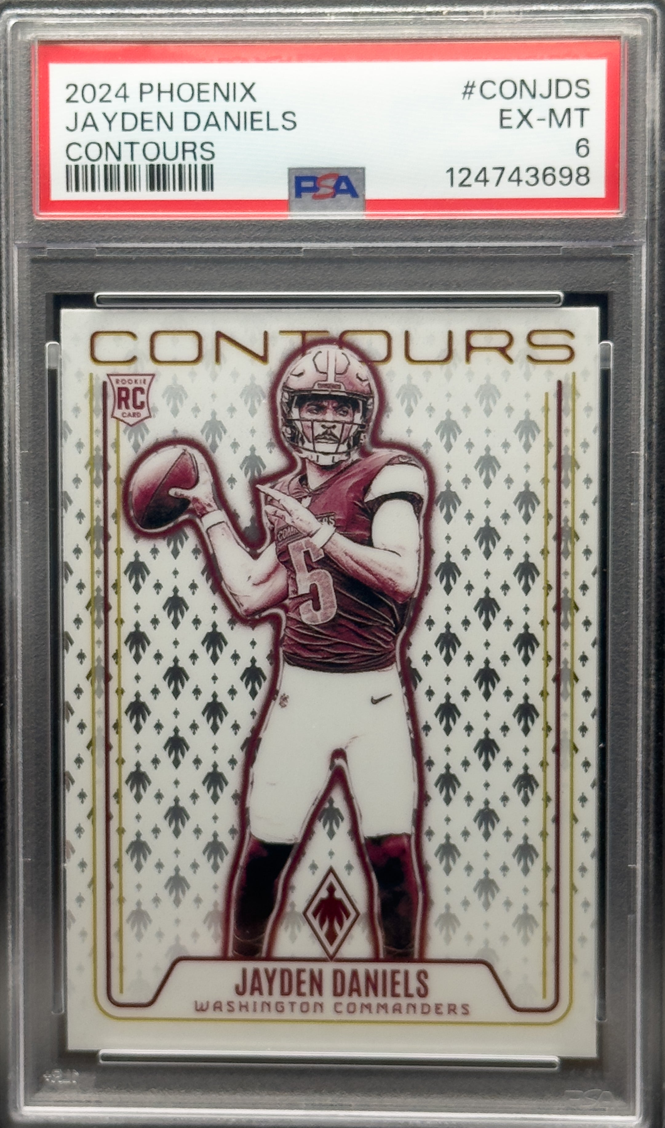 2024 Phoenix Jayden Daniels #CONJDS Contours PSA 6