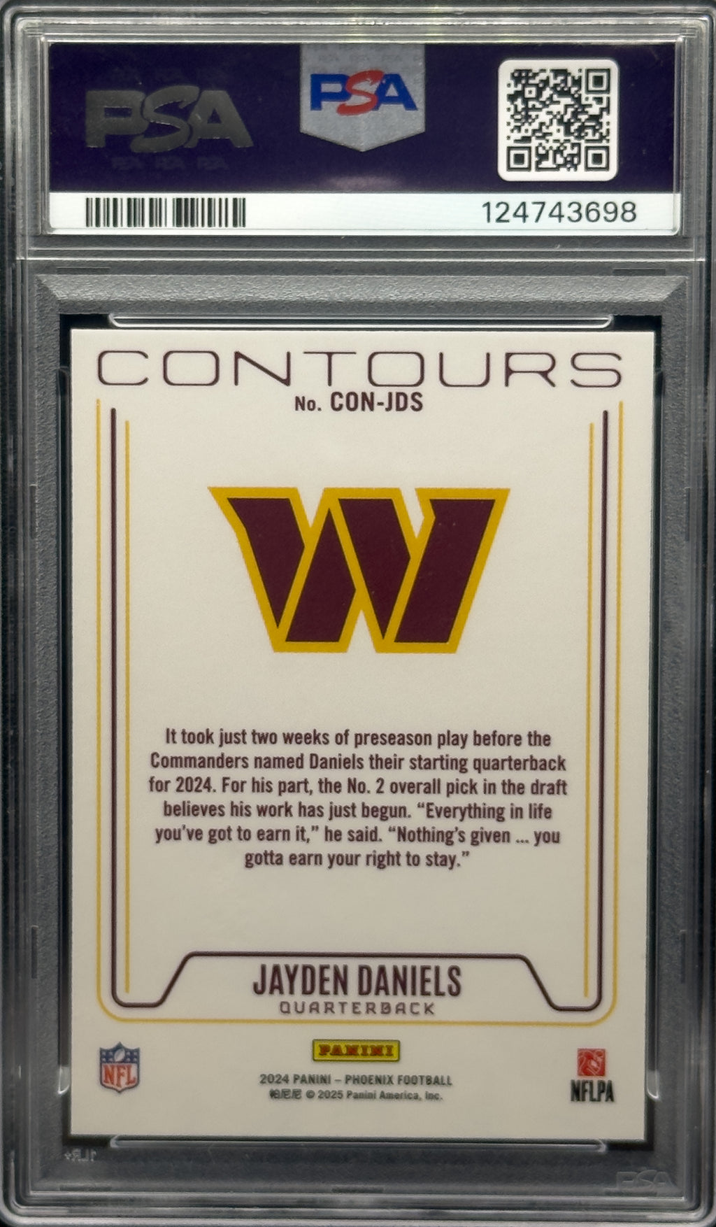 2024 Phoenix Jayden Daniels #CONJDS Contours PSA 6