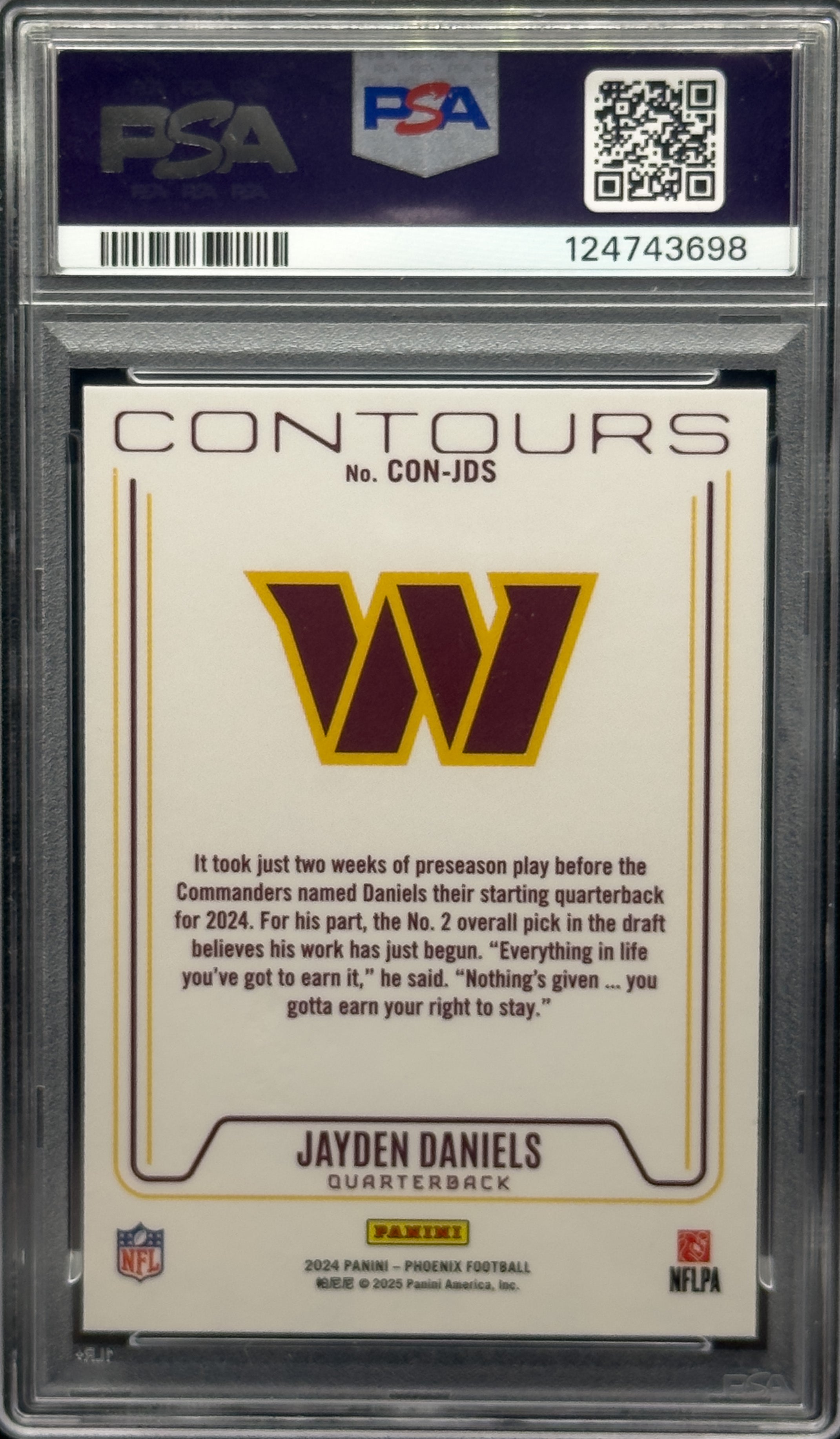 2024 Phoenix Jayden Daniels #CONJDS Contours PSA 6
