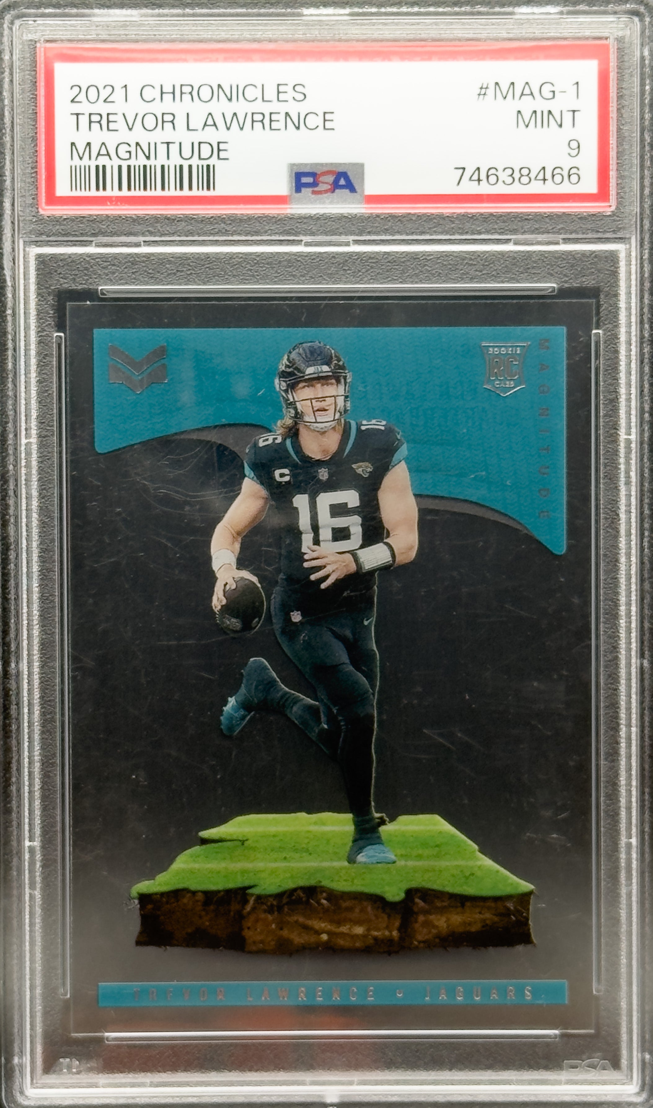2021 TREVOR LAWRENCE CHRONICLES MAGNITUDE #MAG-1 MINT PSA 9 RC ROOKIE JAGUARS QB