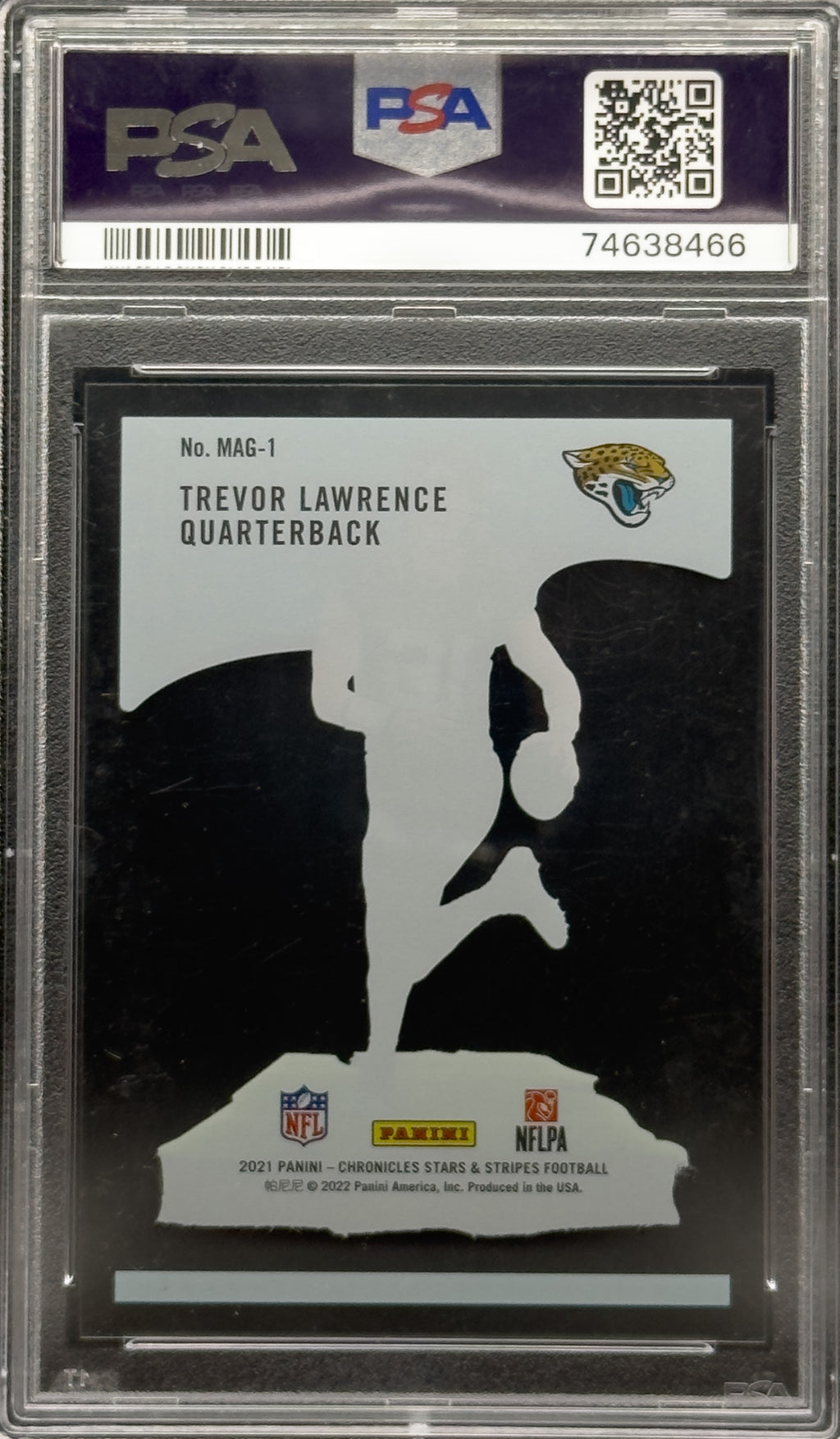 2021 TREVOR LAWRENCE CHRONICLES MAGNITUDE #MAG-1 MINT PSA 9 RC ROOKIE JAGUARS QB