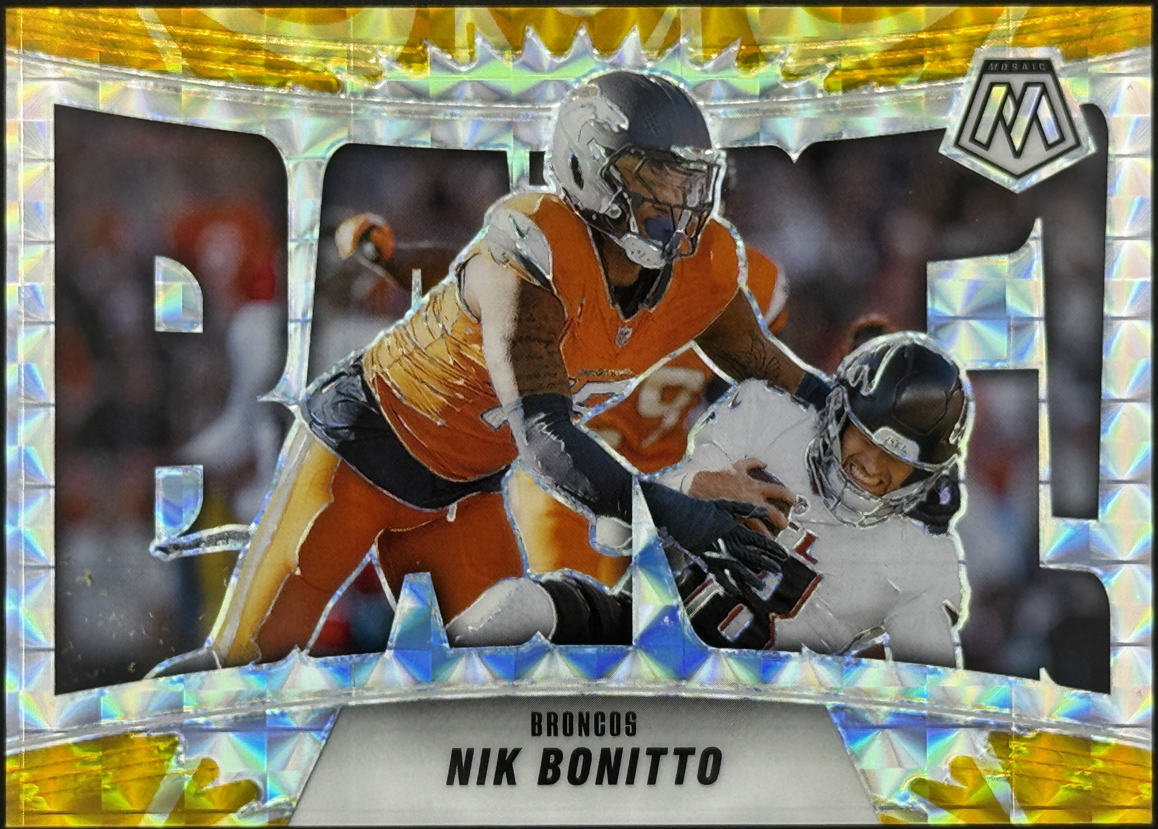2025 Panini Mosaic BANG! #5 Nik Bonitto – Complete 9-Card Parallel Rainbow Set