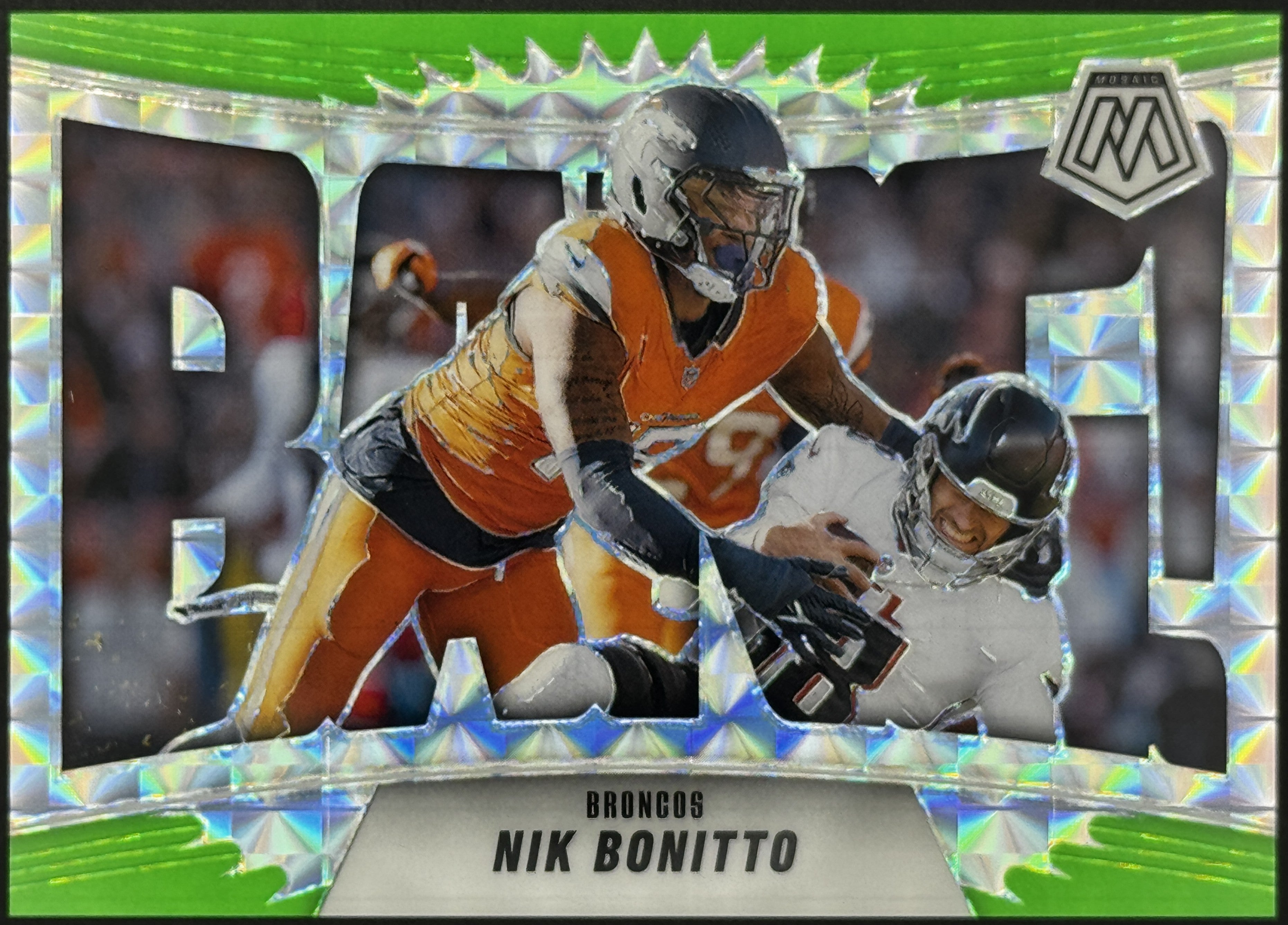 2025 Panini Mosaic BANG! #5 Nik Bonitto – Complete 9-Card Parallel Rainbow Set