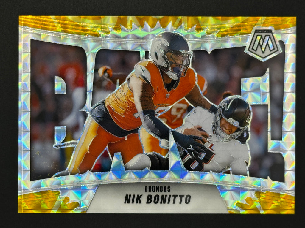 2025 Panini Mosaic BANG! #5 Nik Bonitto – Complete 9-Card Parallel Rainbow Set