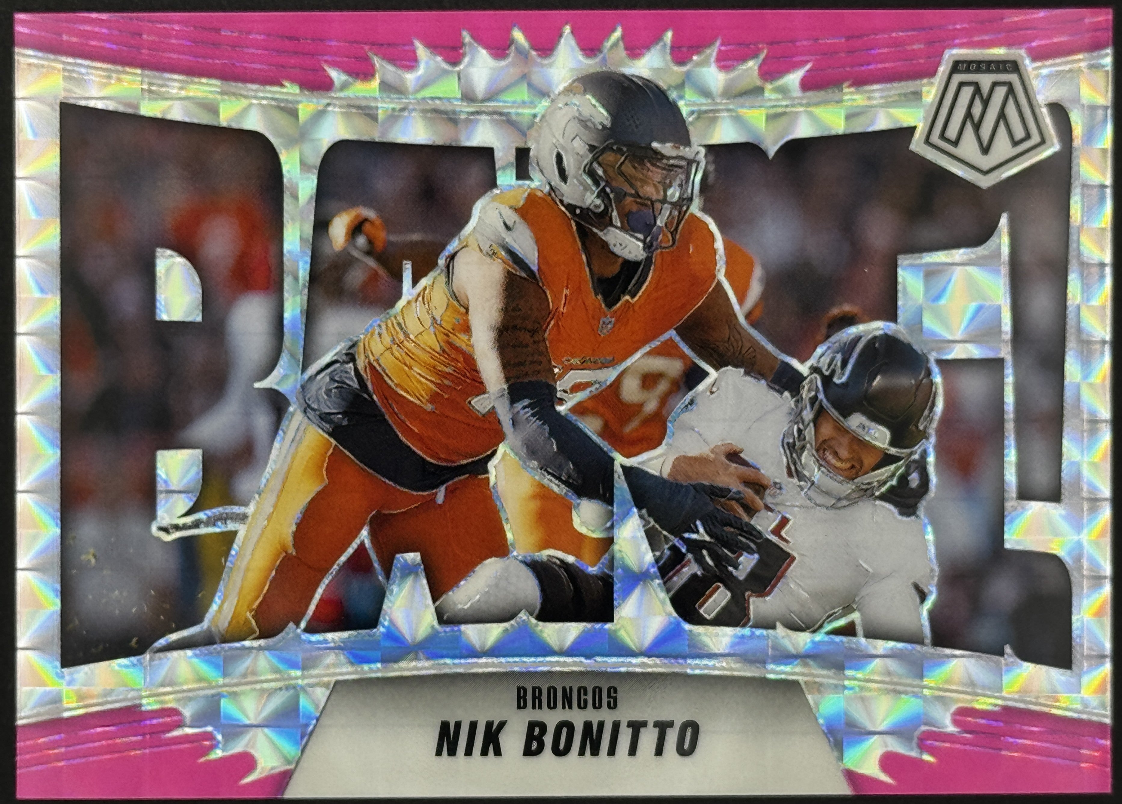 2025 Panini Mosaic BANG! #5 Nik Bonitto – Complete 9-Card Parallel Rainbow Set