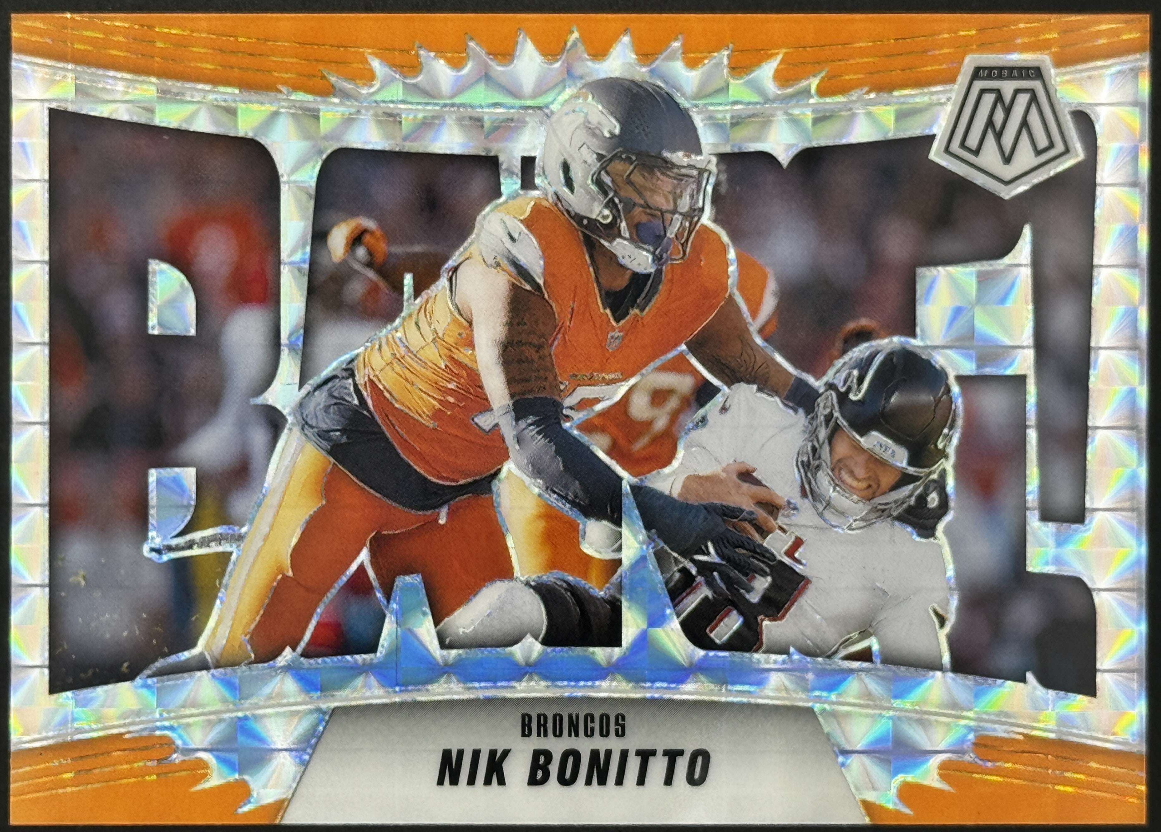 2025 Panini Mosaic BANG! #5 Nik Bonitto – Complete 9-Card Parallel Rainbow Set
