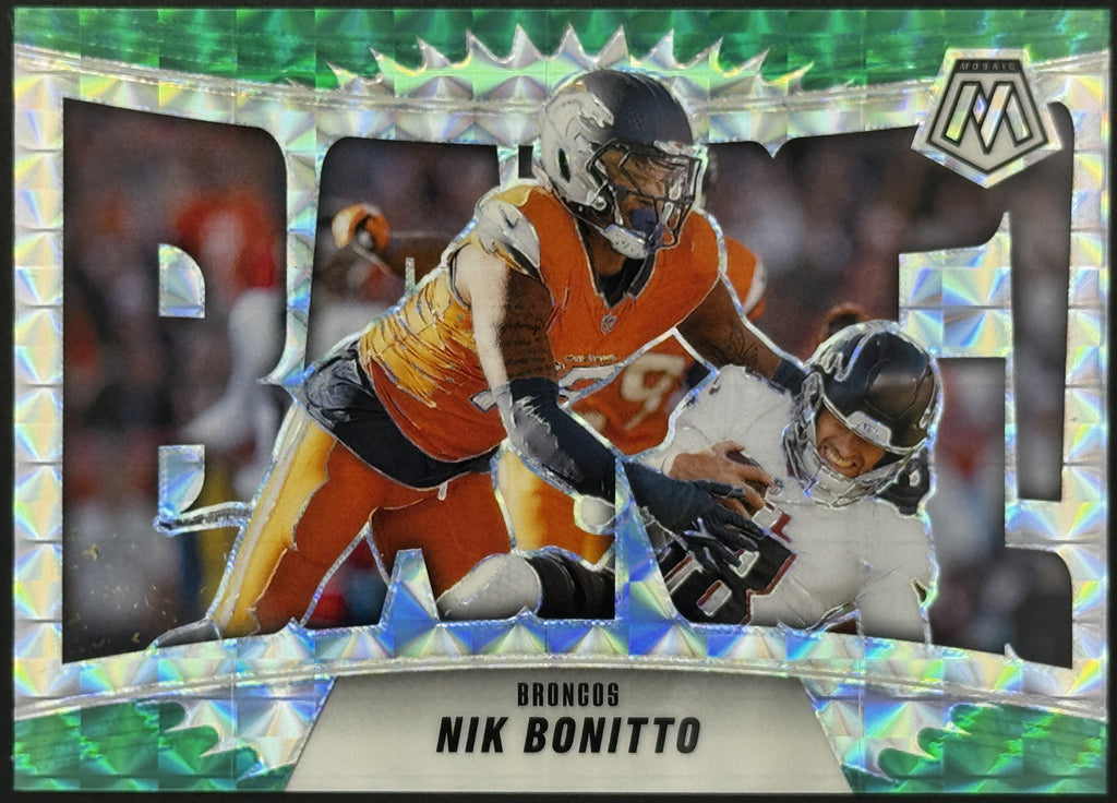 2025 Panini Mosaic BANG! #5 Nik Bonitto – Complete 9-Card Parallel Rainbow Set
