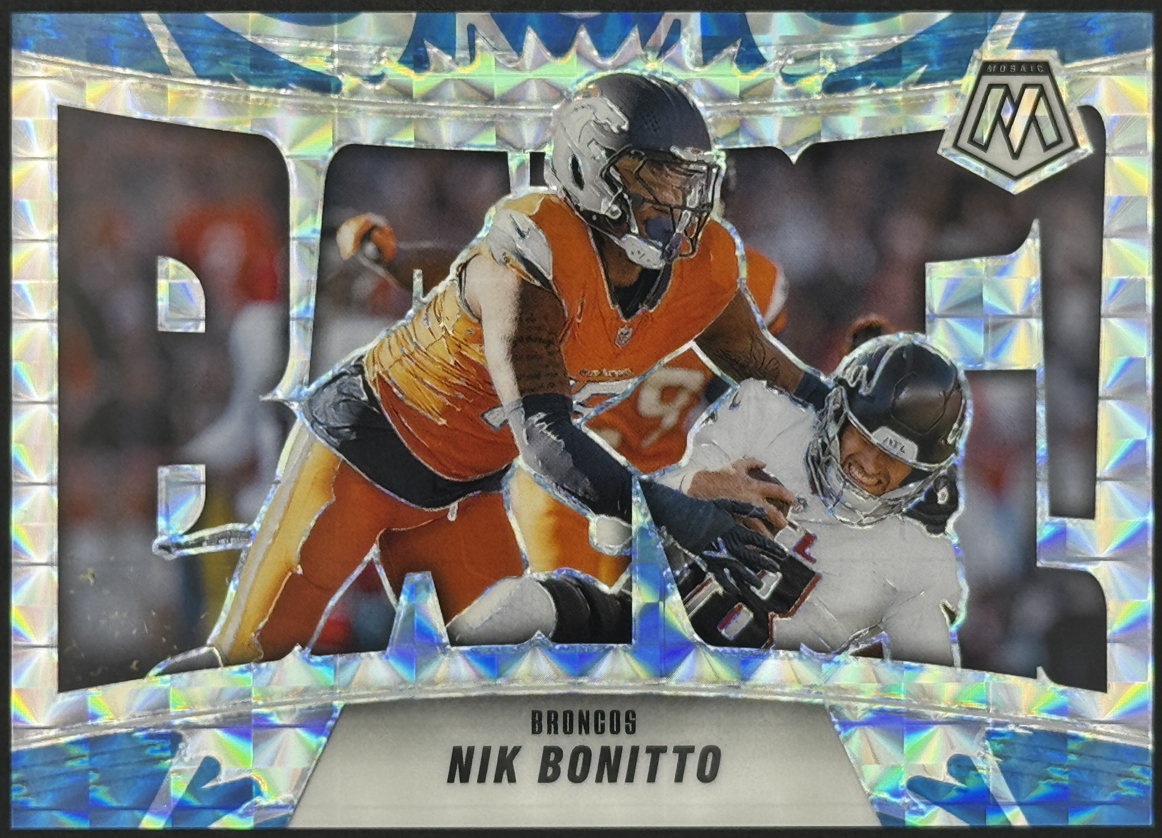 2025 Panini Mosaic BANG! #5 Nik Bonitto – Complete 9-Card Parallel Rainbow Set