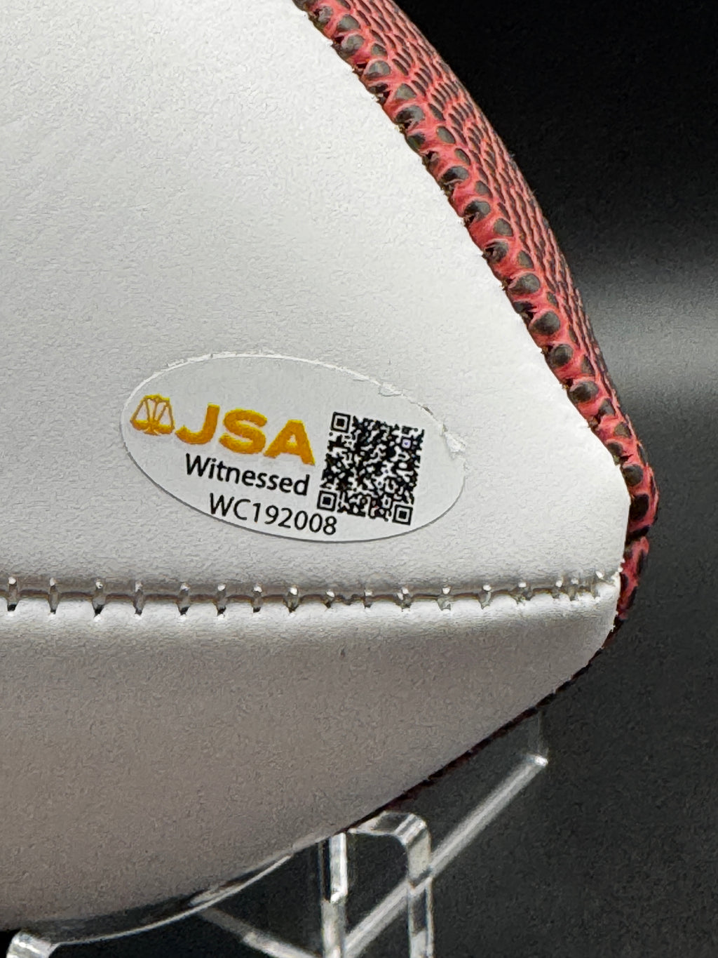 Malik Willis Autographed Ball with JSA Certification and Case
