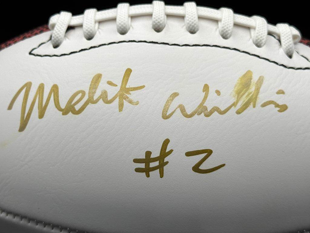 Malik Willis Autographed Ball with JSA Certification and Case