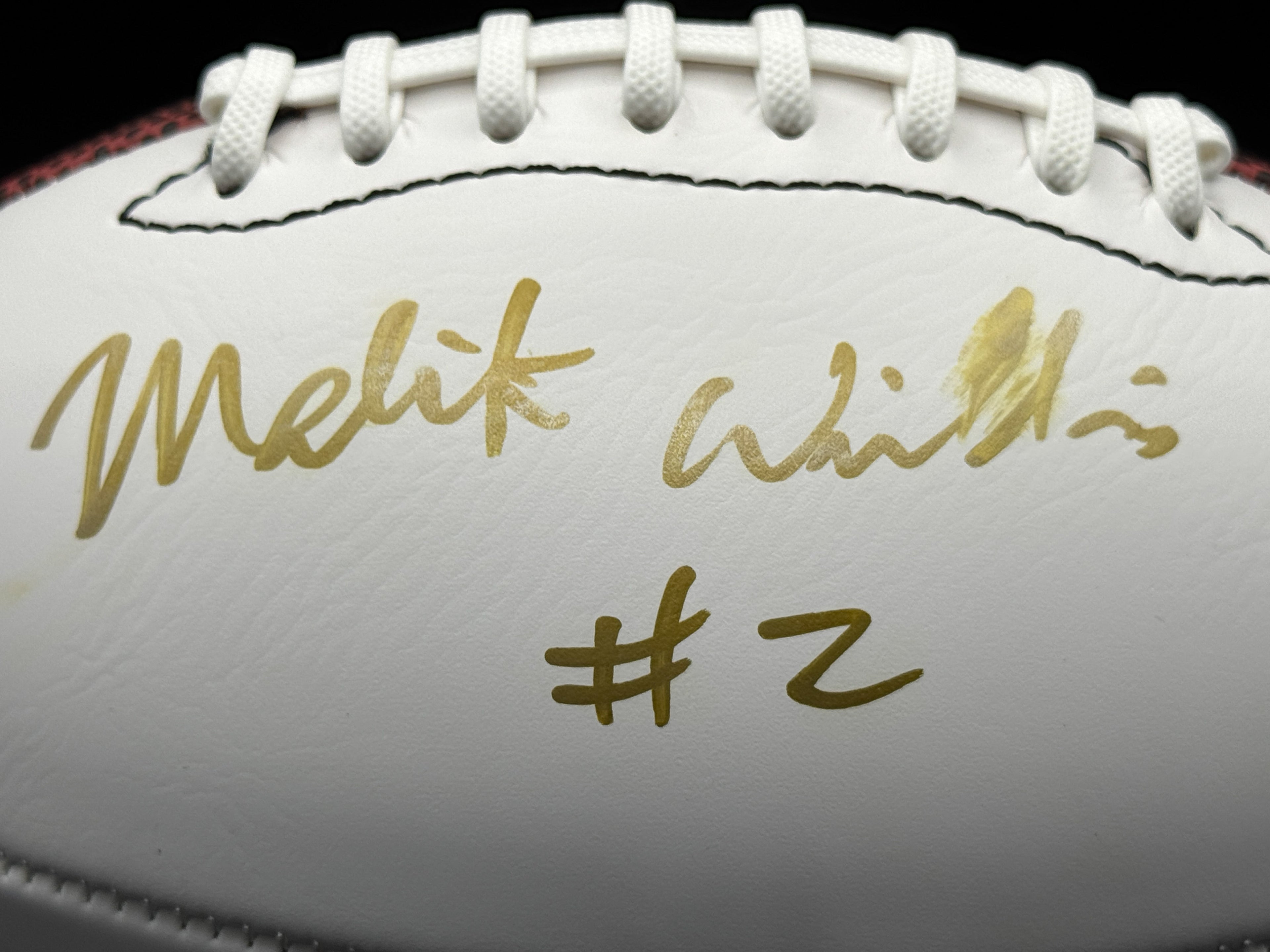 Malik Willis Autographed Ball with JSA Certification and Case