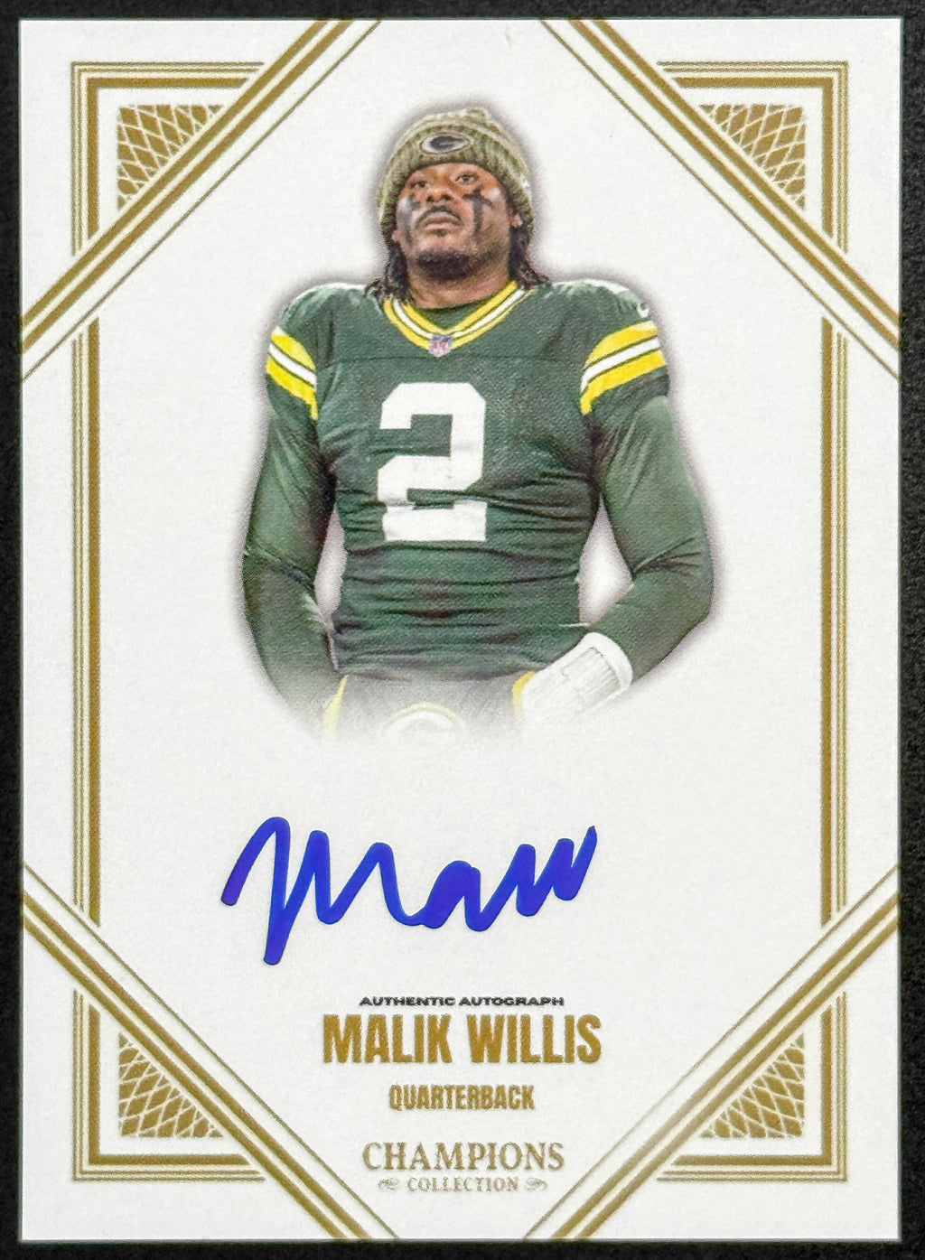 MALIK WILLIS Champions Collection ON CARD AUTO JSA Witness Certification