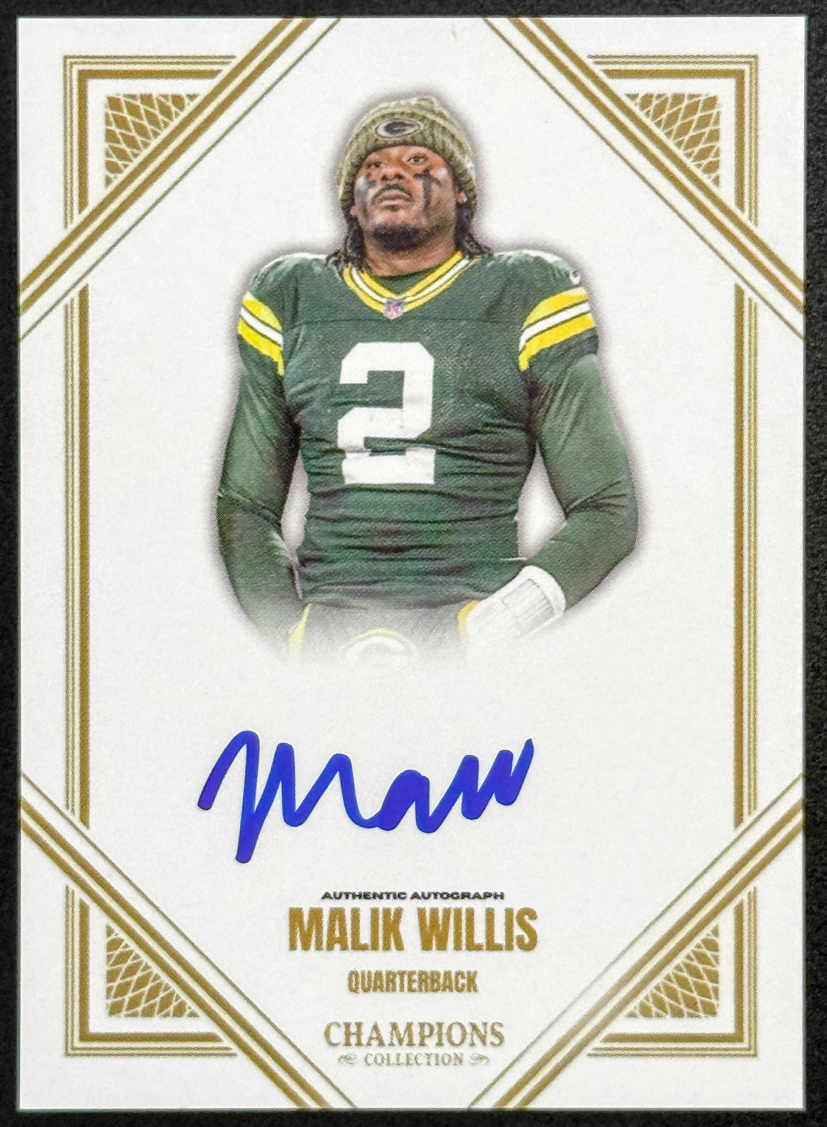 MALIK WILLIS Champions Collection ON CARD AUTO JSA Witness Certification